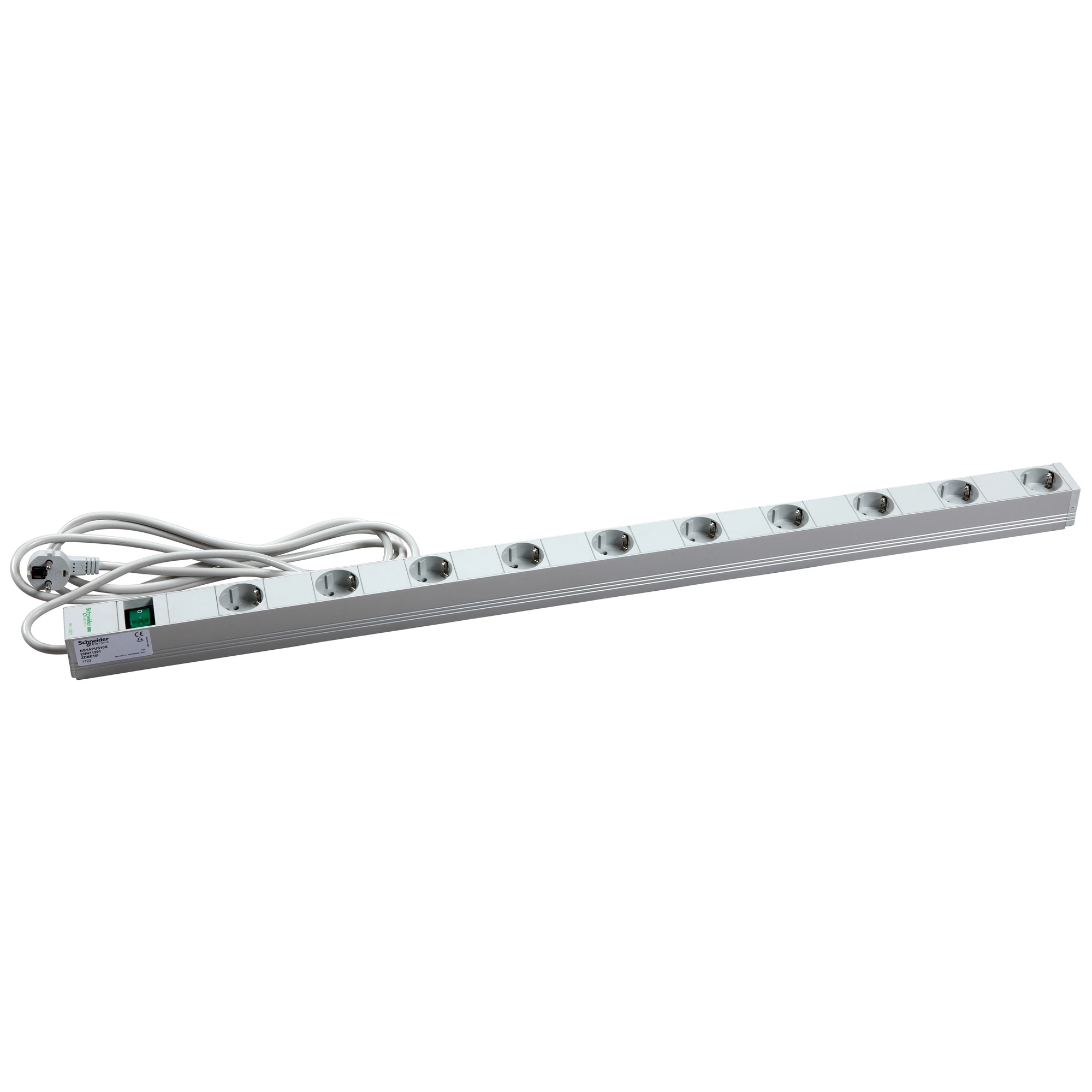 Schneider Electric NSYAPUS10S Actassi, vertical power distribution strip, 10 sockets+switch VDE (img_001)