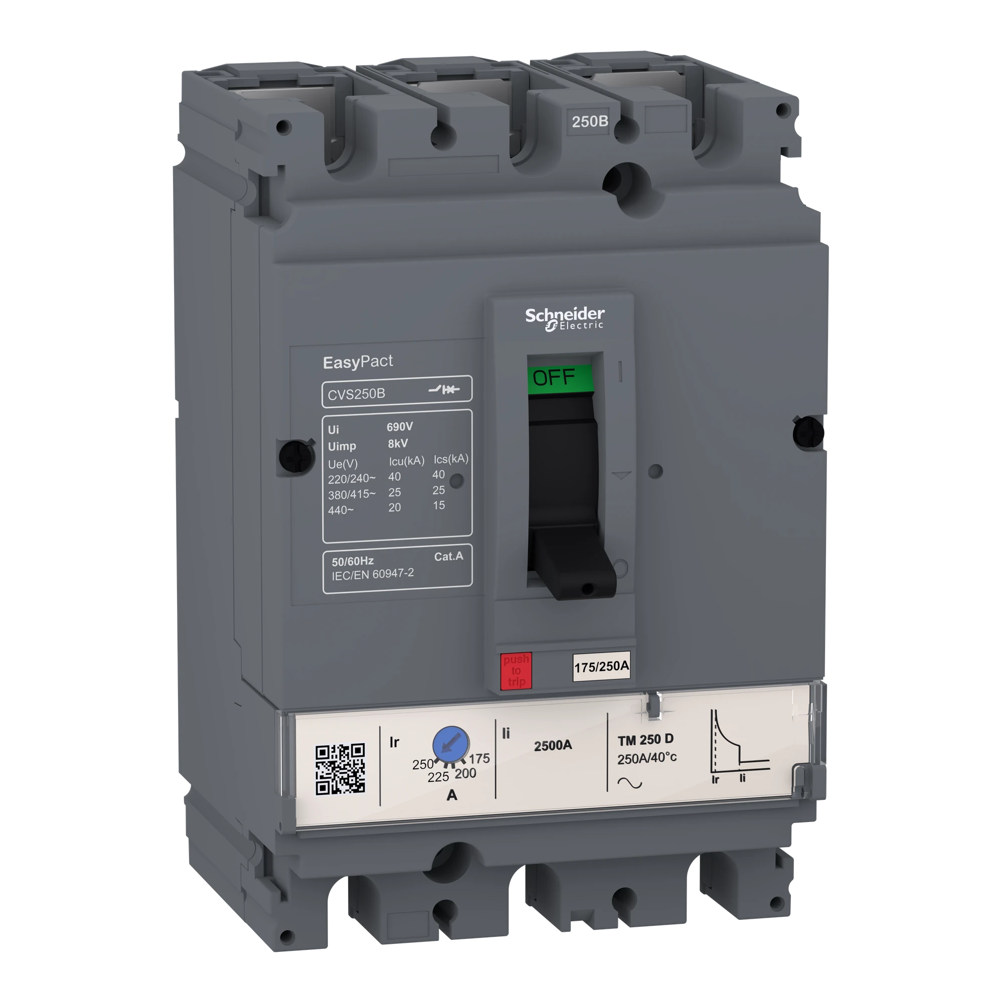 Schneider Electric LV510305 EasyPact CVS100B Leistungsschalter, 25 kA bei 415 VAC, 3P 3d, TM-D 63 A Auslöser (img_001) Schneider Electric LV510305 EasyPact CVS100B Leistungsschalter, 25 kA bei 415 VAC, 3P 3d, TM-D 63 A Auslöser (img_001)