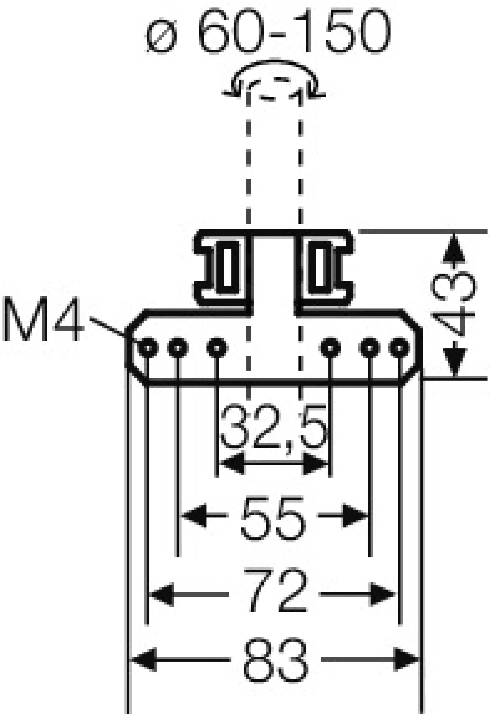 Hensel 62000276 Mastbefestigung DK MB 2, für außenliegende Gehäusebefestigung DK MB 2 (img_002)