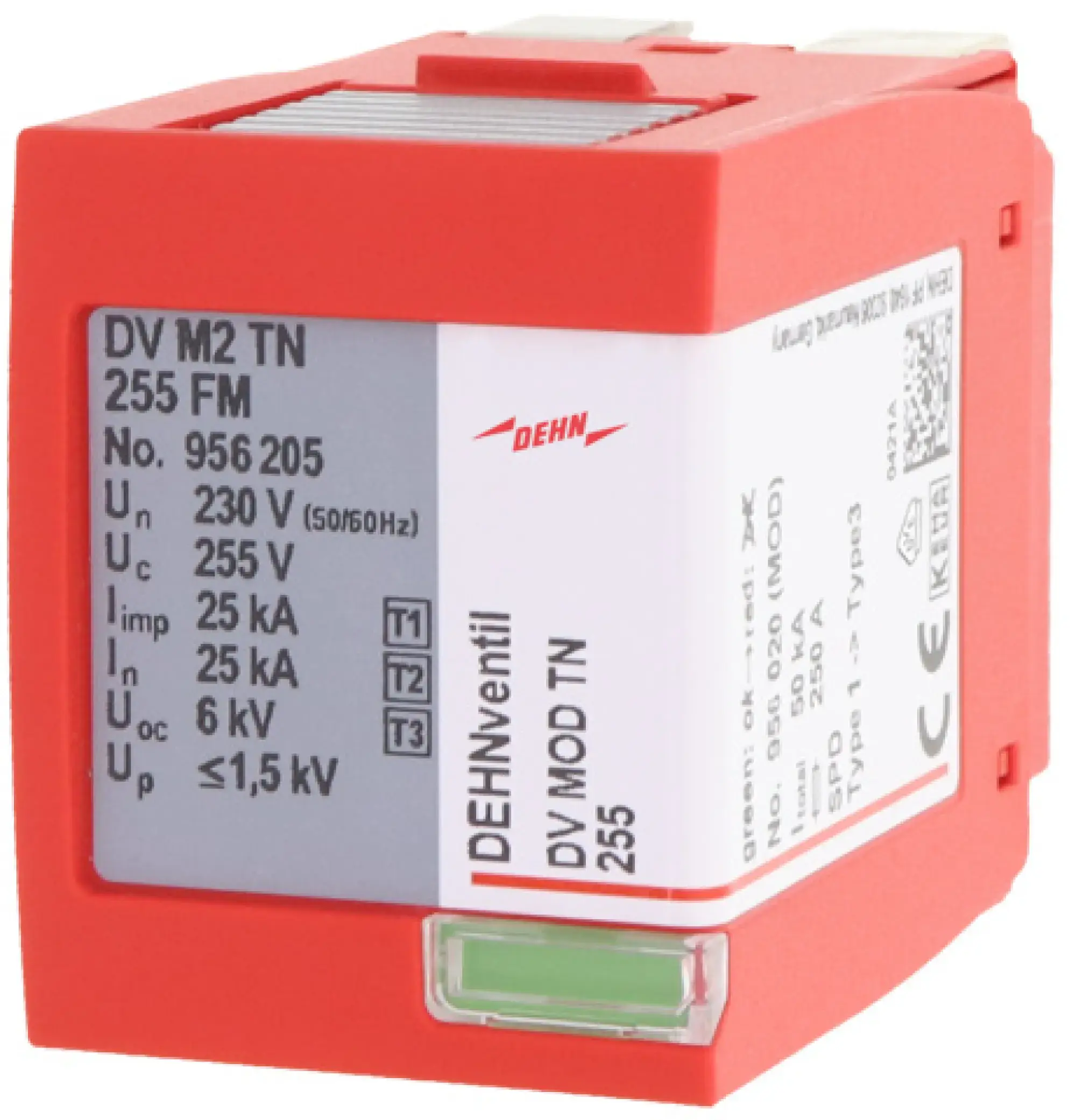 Dehn 956020 Protection module combined arrester Type 1+2+3 two-pole for DV M2 TN 255 FM (img_001)