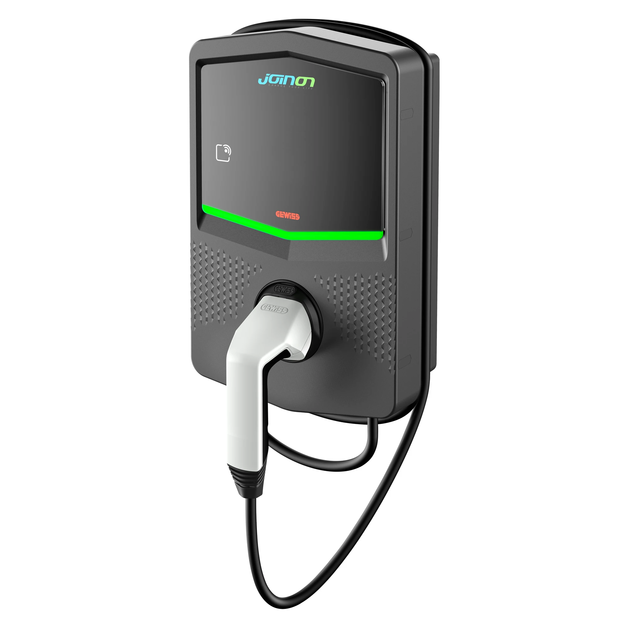 GEWISS GWJ3014R I-CON WALL BOX - Ladestation zur Wandmontage - RFID - TYPE 2 MIT KABEL - 22 KW - IP55 (img_001)