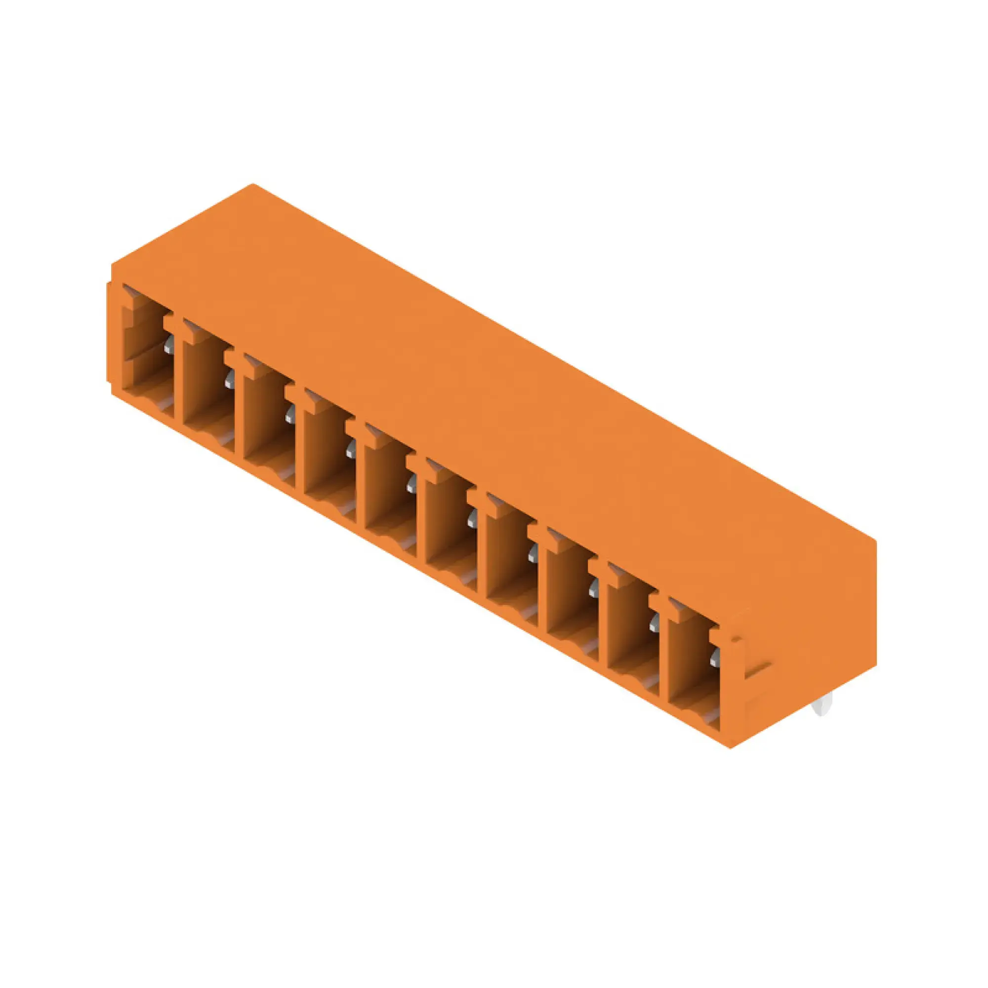 Weidmüller 1942150000 PCB connector (board connection), 160 V, 17.5 A, Pitch in mm: 3.81, Number of poles: 10, THT solder connection, Box (img_001)