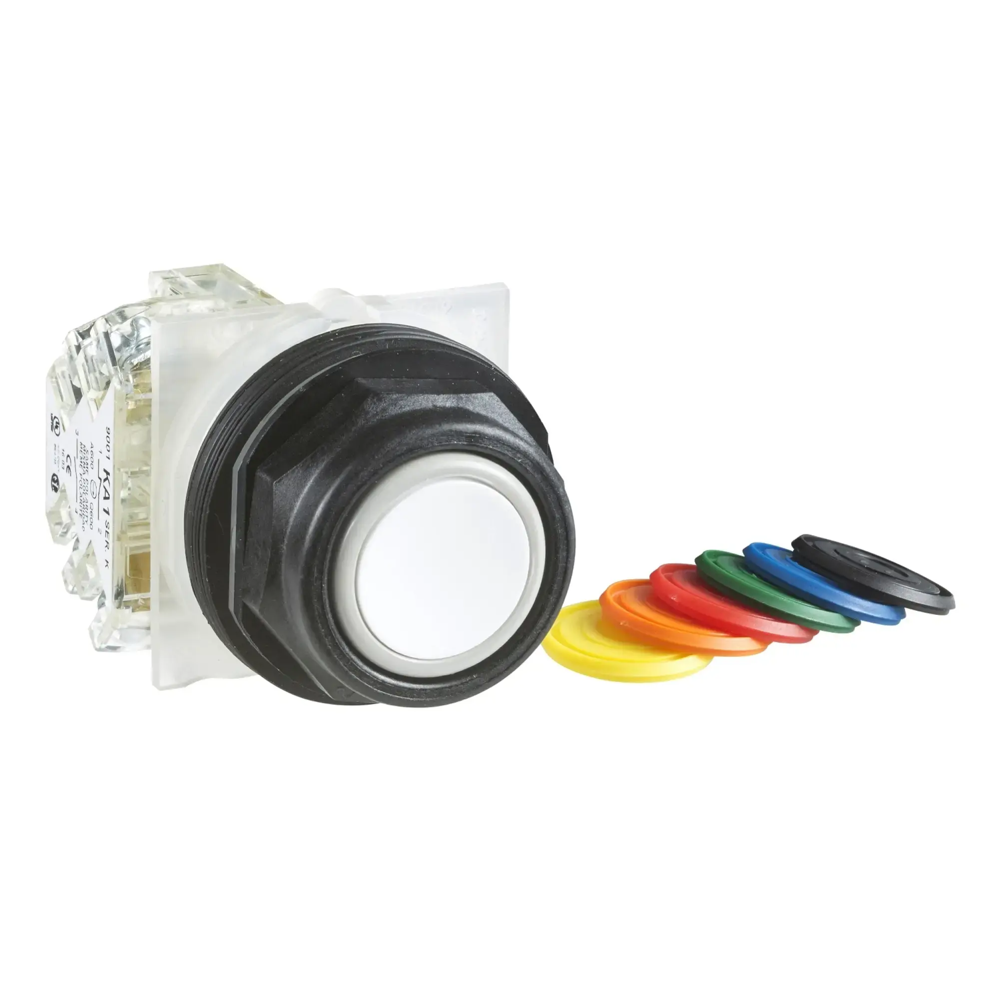 Schneider Electric 9001SKR1UH5 Drucktaster, 7 Farben zur Auswahl, Ø 30, flach, ohne Rastung, 1 S (img_002)