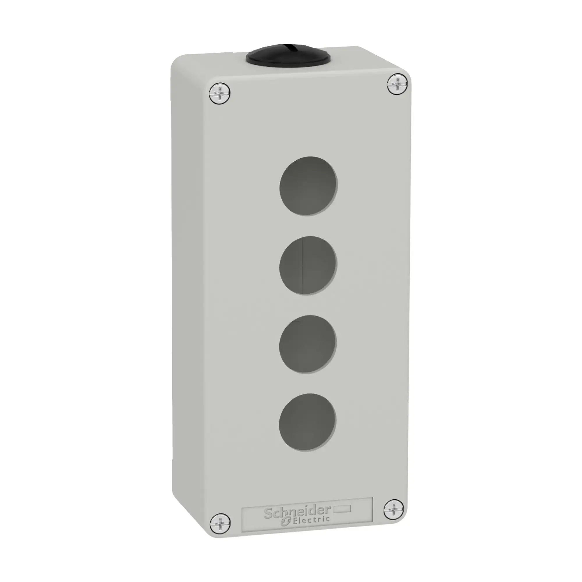 Schneider Electric XAPD3204 Empty enclosure XAP, metal, gray, for 4x22mm, 80x175x51.5, M25 (img_002)