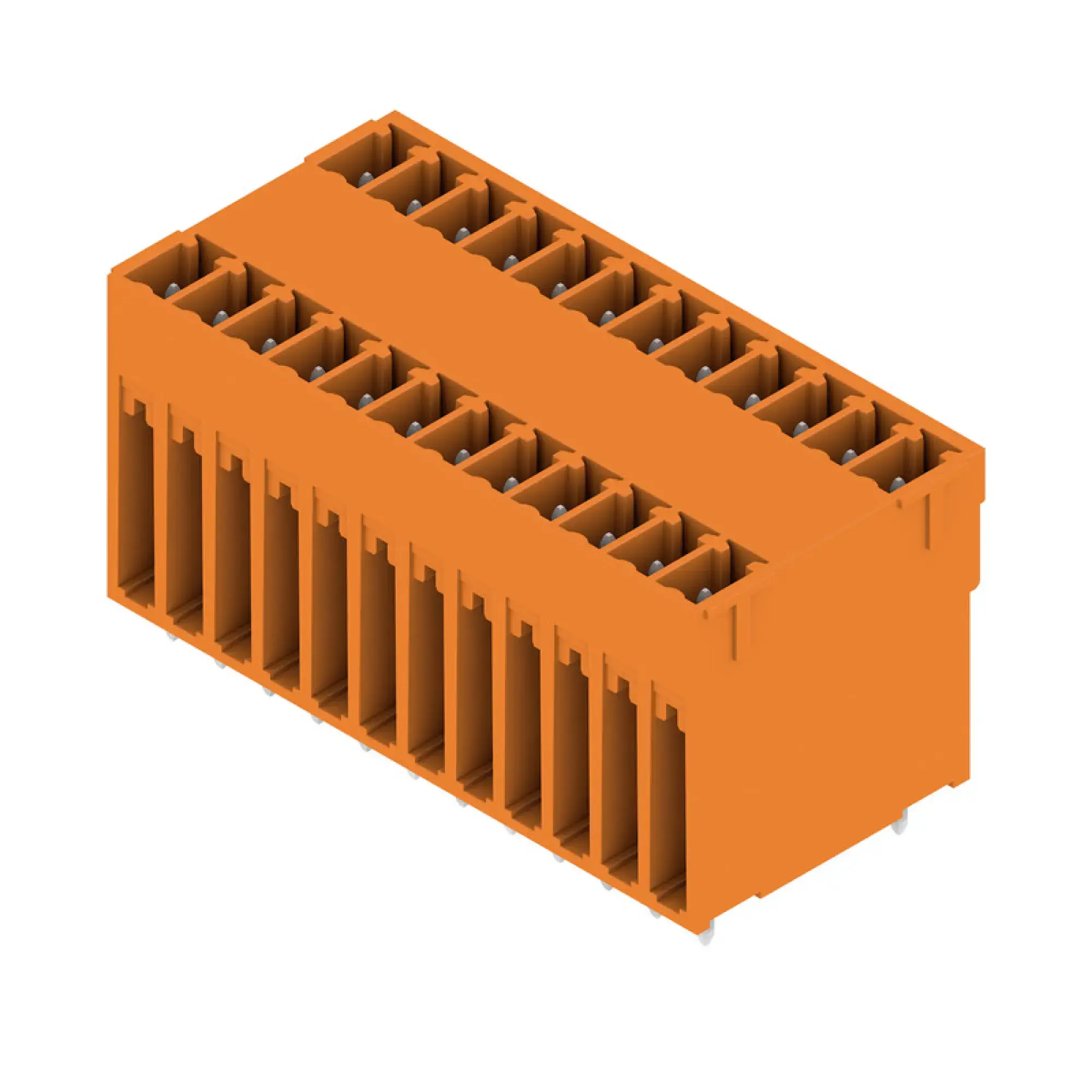 Weidmüller 1030040000 PCB connector (board connection), 160 V, 17.5 A, Pitch in mm: 3.81, Number of poles: 24, THT solder connection, Box (img_001)
