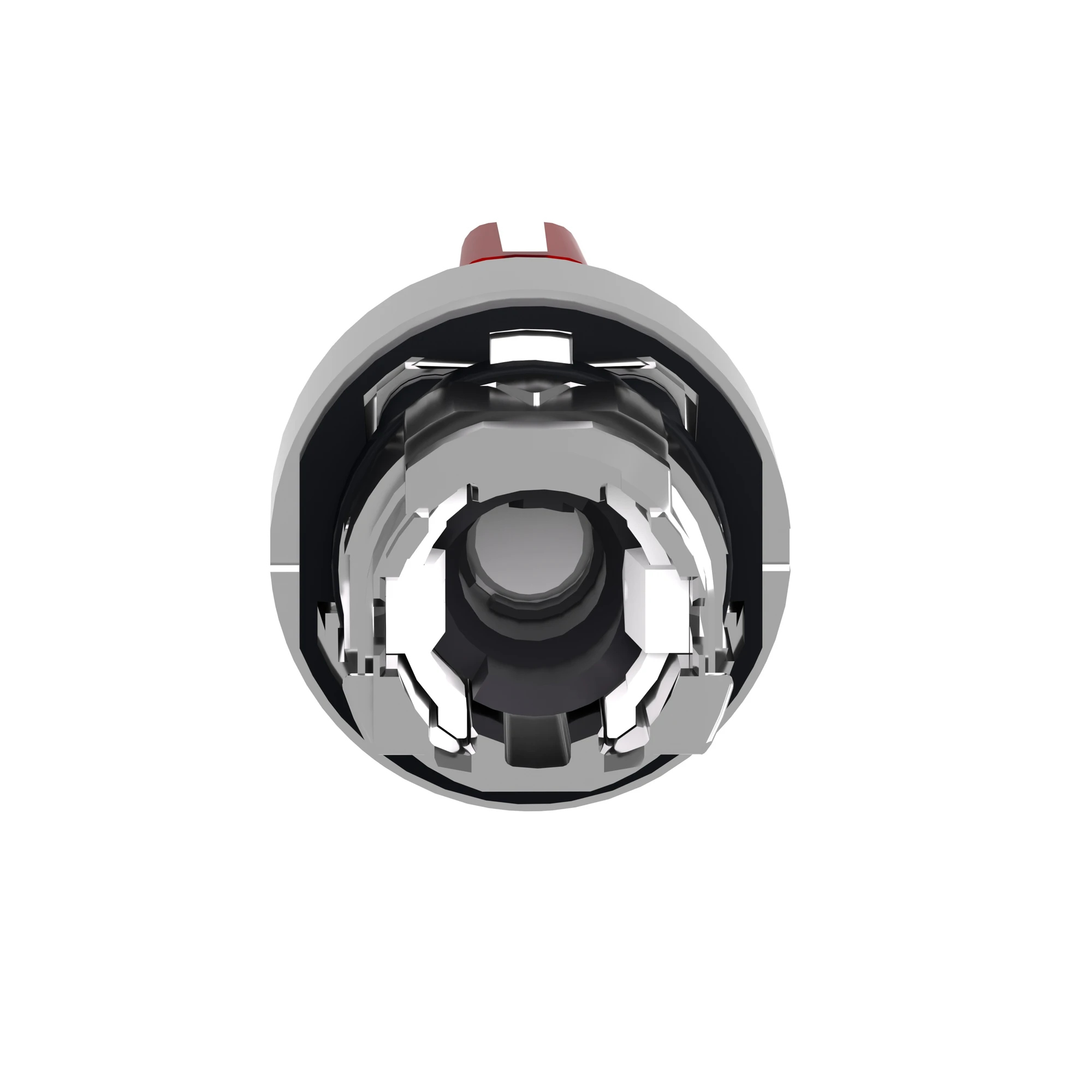 Schneider Electric ZB4BK1343 Illuminated Selector Switch, Front Element, Harmony XB4, Metal, 22mm, Red, for Universal LED, 3 Positions, Latching (img_003)