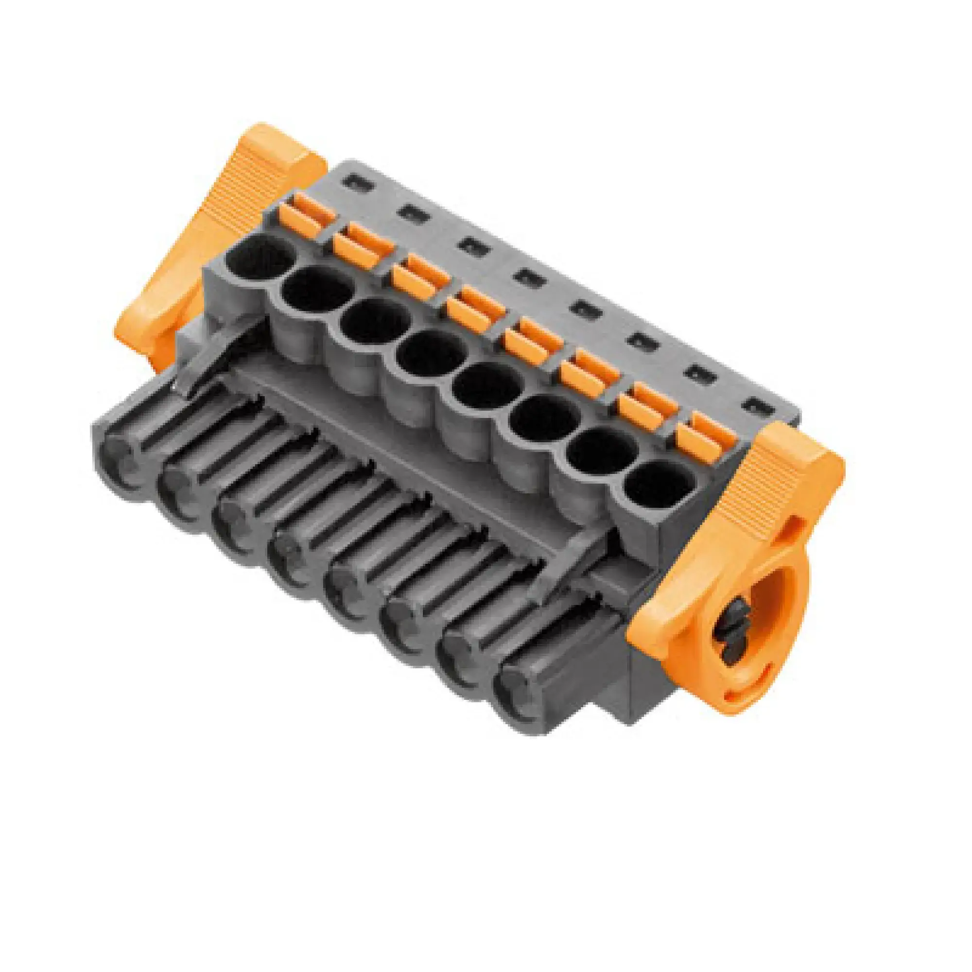 Weidmüller 1979850000 PCB connector (wire connection), 320 V, 24 A, Pitch in mm: 5.00, 3.31 mm², Number of poles: 8, PUSH IN with actuator, Box (img_001)