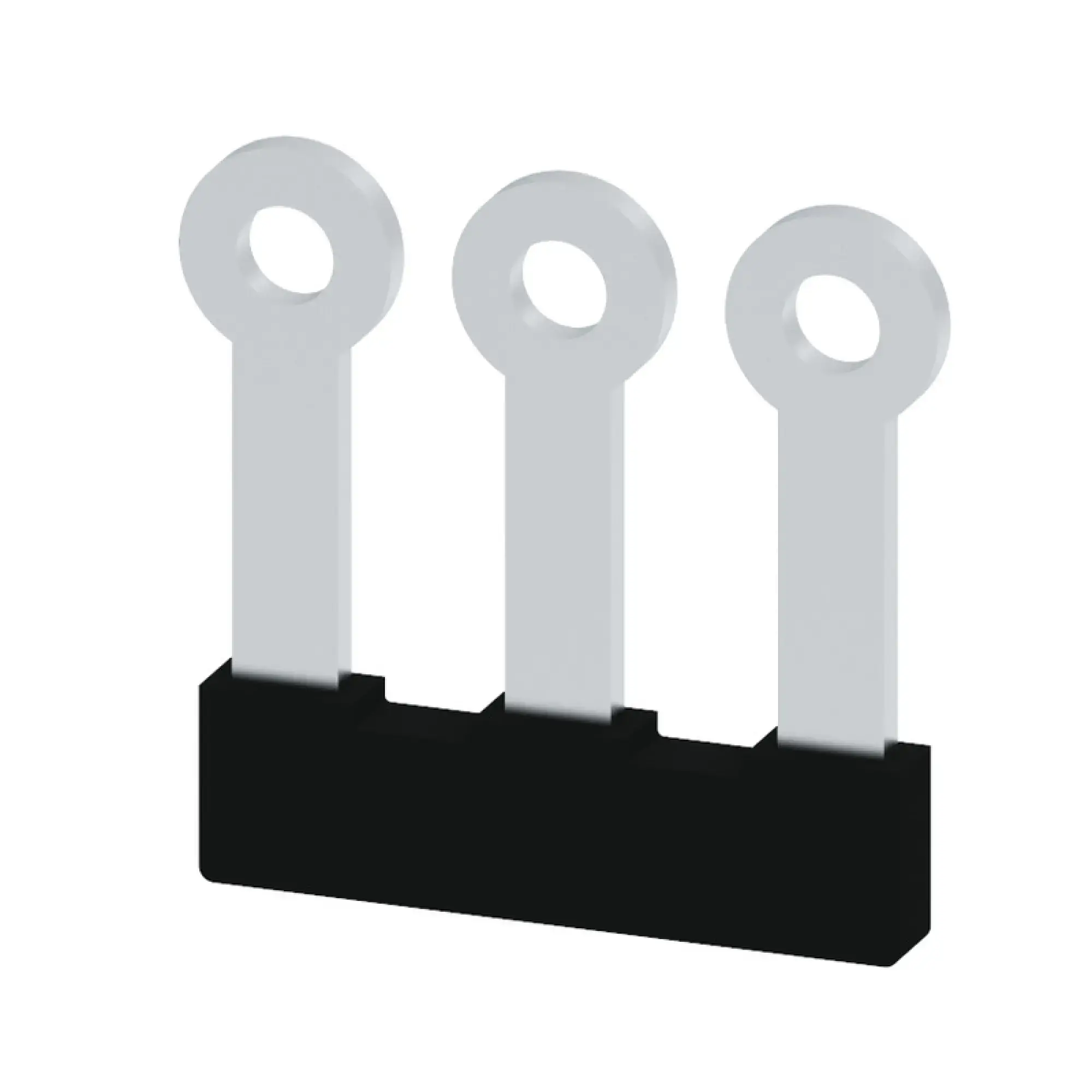 Weidmüller 2615120000 Cross-connector (terminal), when screwed in, black, 41 A, Number of poles: 3, Pitch in mm: 9.00, Insulated: Yes, Width: 23.1 mm (img_001)