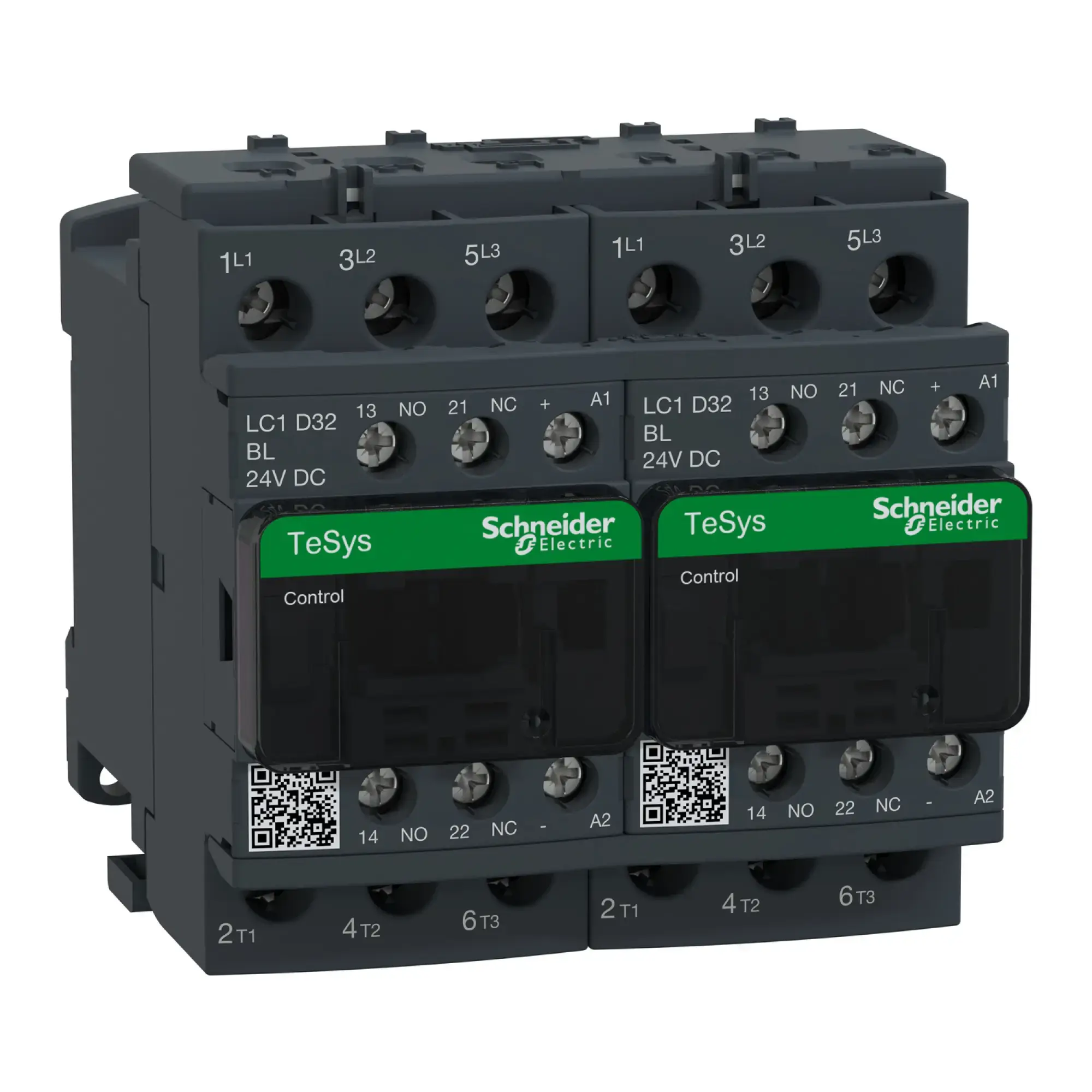 Schneider Electric LC2D32BL Reversing contactor combination, 3p + 1NO + 1NC, 15kW / 400V / AC3 32A, coil 24V DC (img_002)