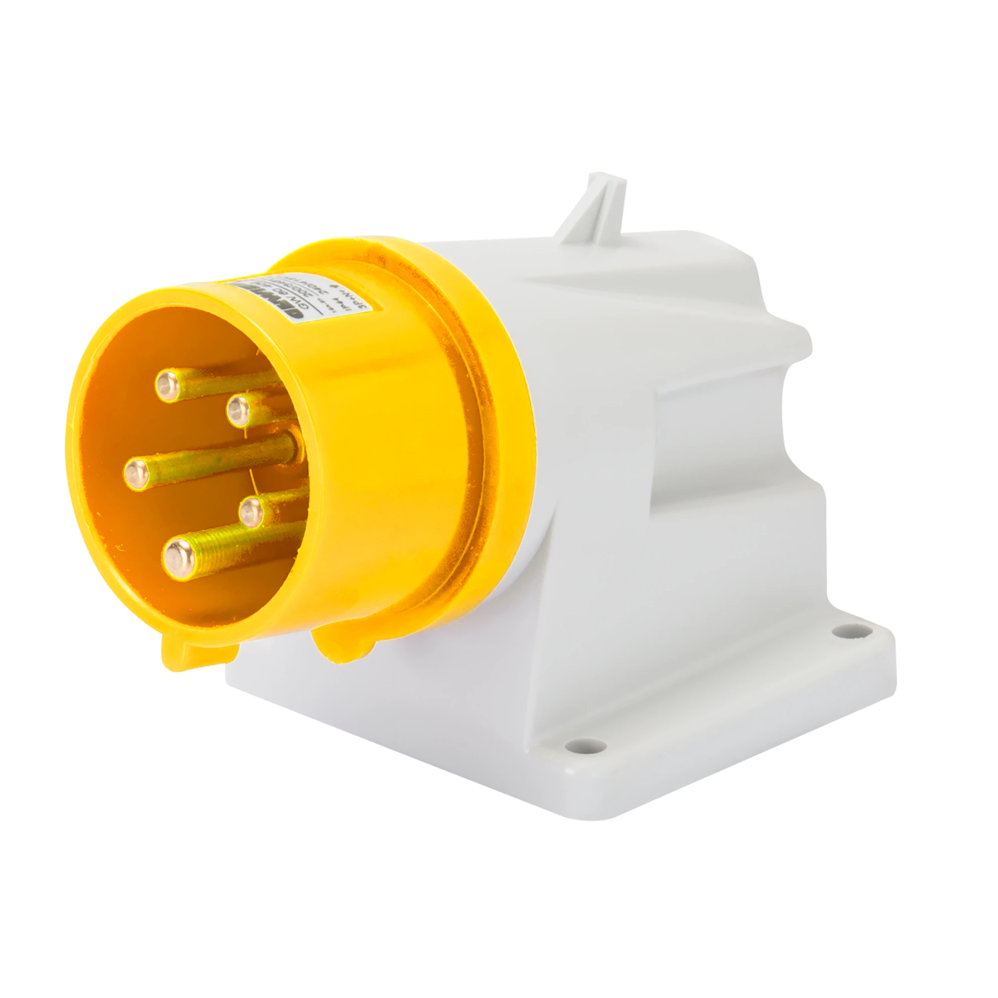 GEWISS GW60412 90° ANGLED SURFACE MOUNTING INLET - IP44 - 2P+E 32A 100-130V 50/60HZ - YELLOW - 4H - SCREW WIRING (img_001) GEWISS GW60412 90° ANGLED SURFACE MOUNTING INLET - IP44 - 2P+E 32A 100-130V 50/60HZ - YELLOW - 4H - SCREW WIRING (img_001)