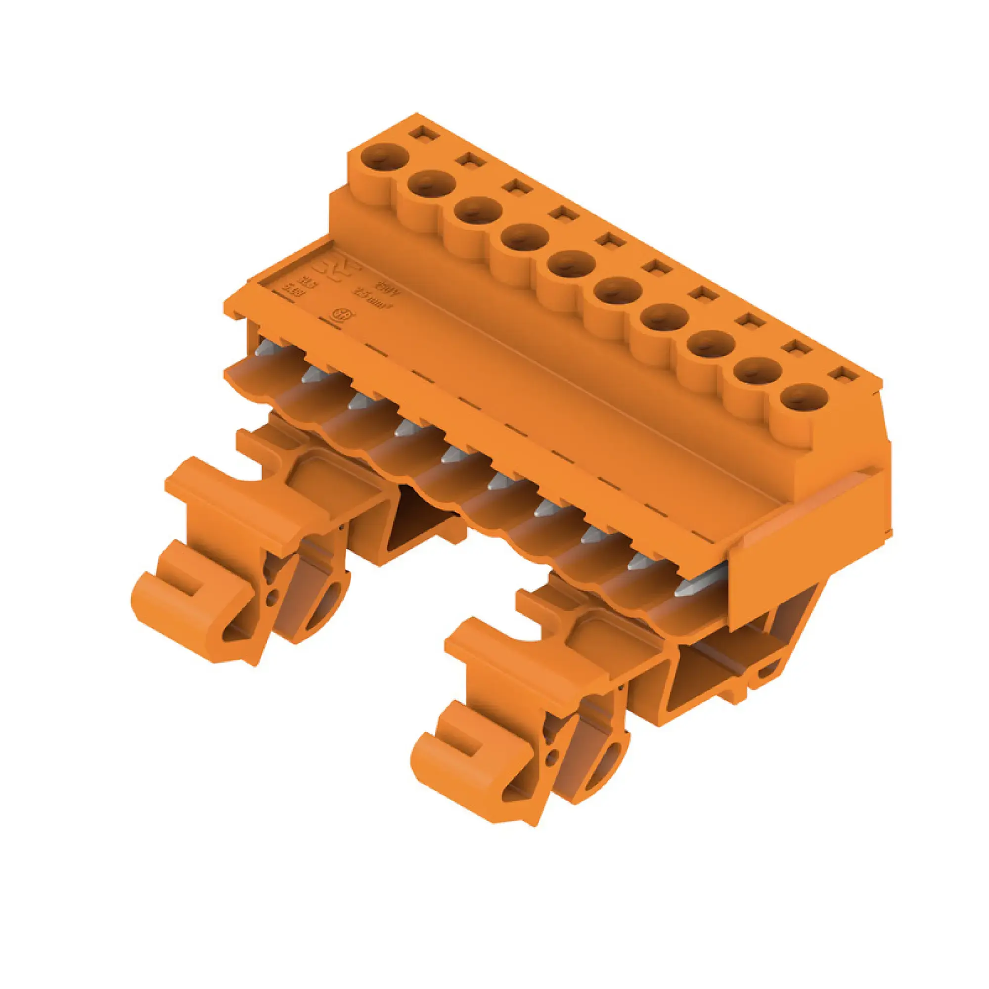 Weidmüller 1846080000 PCB connector (wire connection), 320 V, 21.5 A, Pitch in mm: 5.08, 3.31 mm², Number of poles: 10, Clamping yoke connection, Box (img_001)