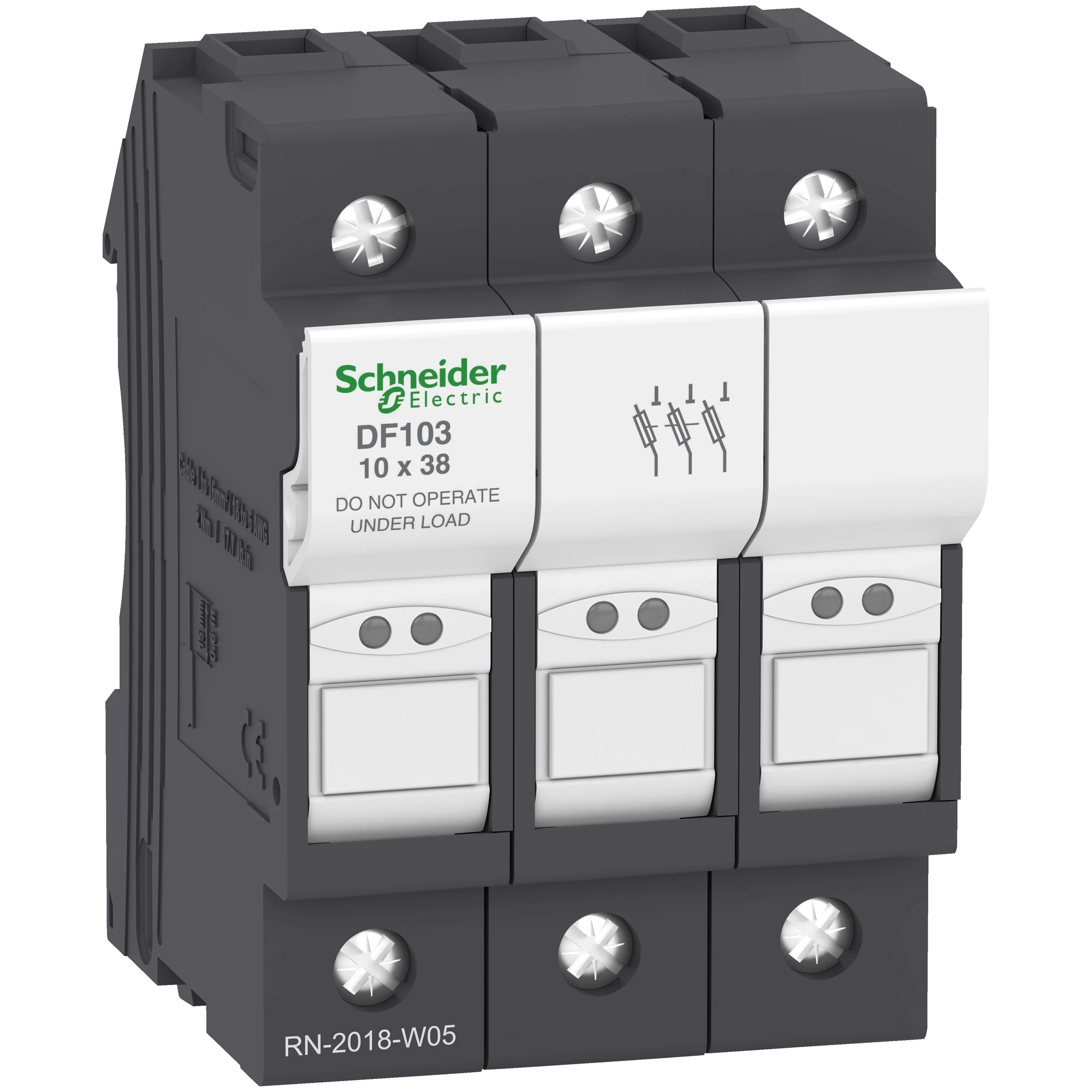 Schneider Electric DF103 Fuse holder TeSys 3p 32A, fuse size 10x38mm (img_001) Schneider Electric DF103 Fuse holder TeSys 3p 32A, fuse size 10x38mm (img_001)