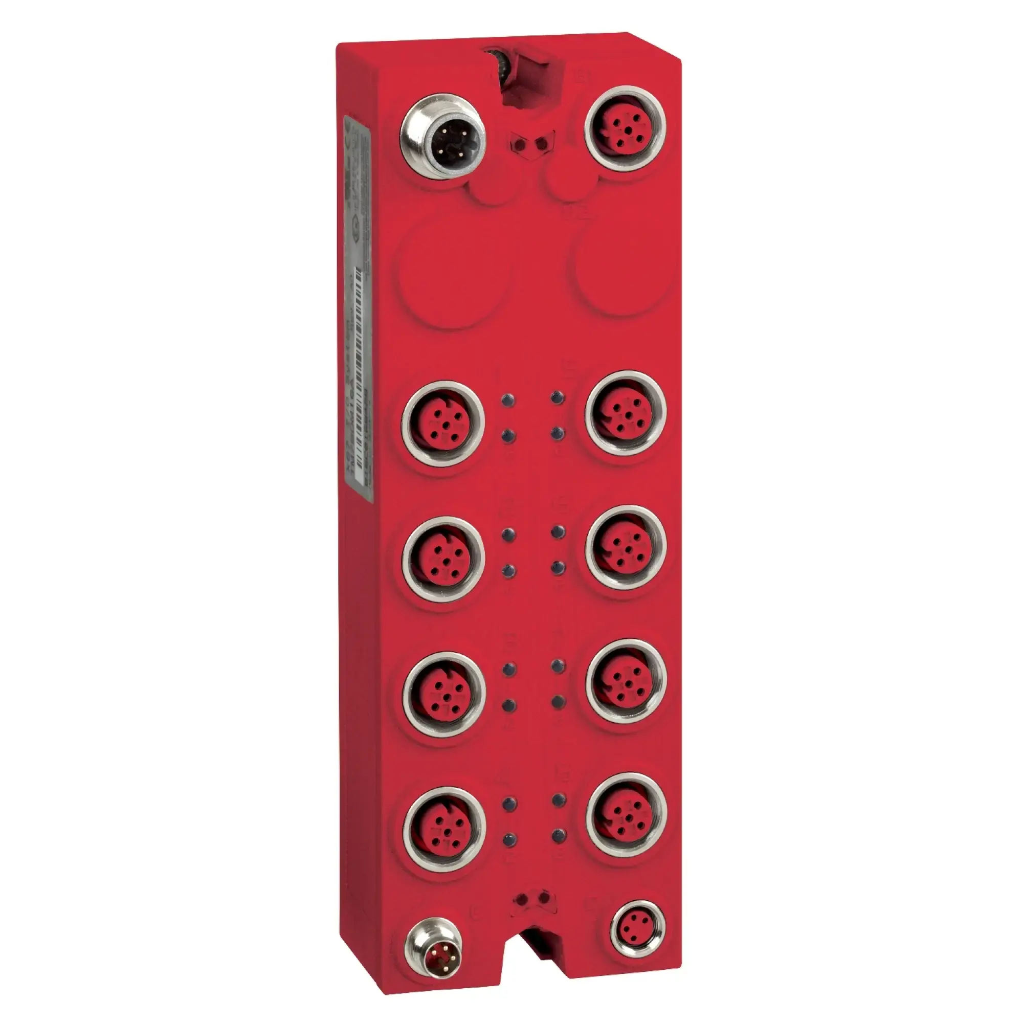 Schneider Electric TM7SDM12DTFS Digital Safety I/O Module, 8 Inputs, 4 Outputs, Transistor 24VDC/2A, M12, IP67, red (img_002)