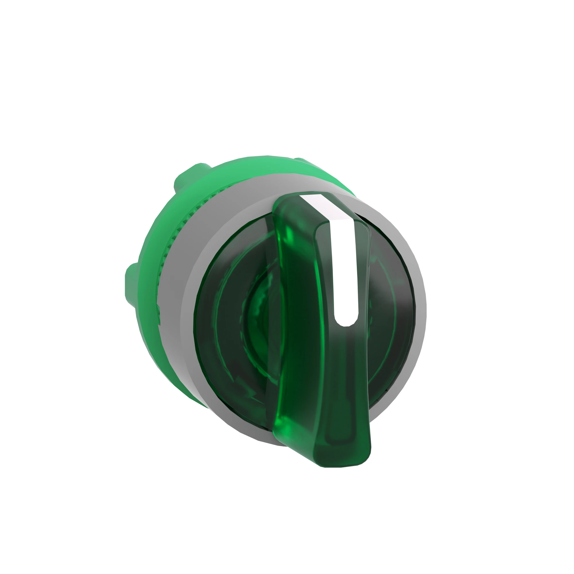 Schneider Electric ZB5AK1833C0 Illuminated selector switch, front element, Harmony XB5, plastic, 22mm, green, for universal LED, 3 positions, momentary right (img_003)
