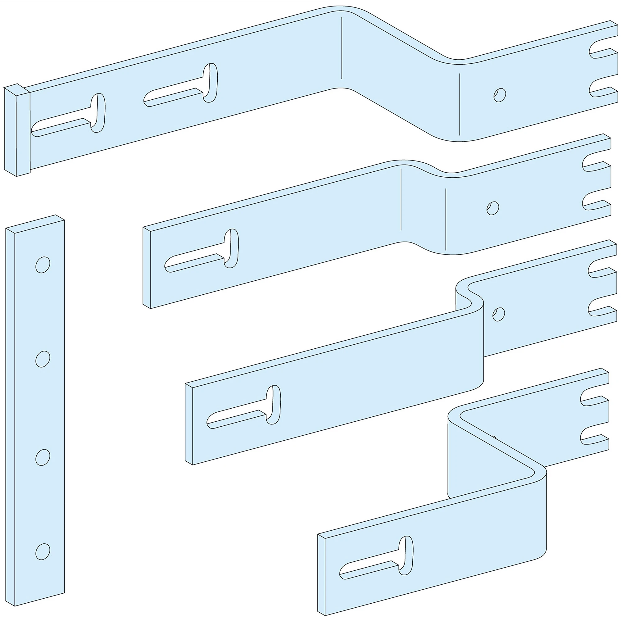 Schneider Electric LVS04474 PrismaSeT-P, Connection, ComPacT NS630b-1000 4-pole, Fixed Mount, Horizontal, with Vertical Busbar Linergy LGY (img_001)