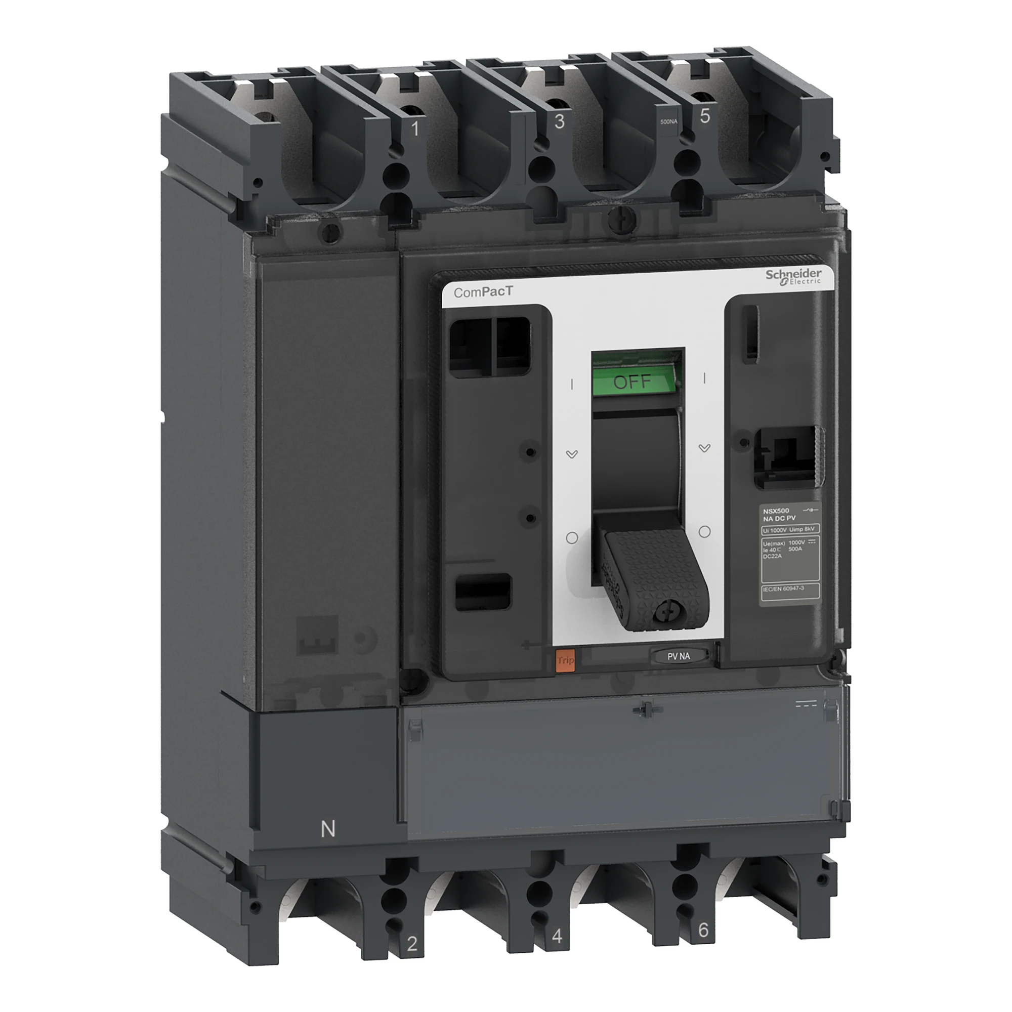 Schneider Electric C634500D1S Load Break Switch ComPacT NSX500NA DC PV, 500 A, 4P (img_001)