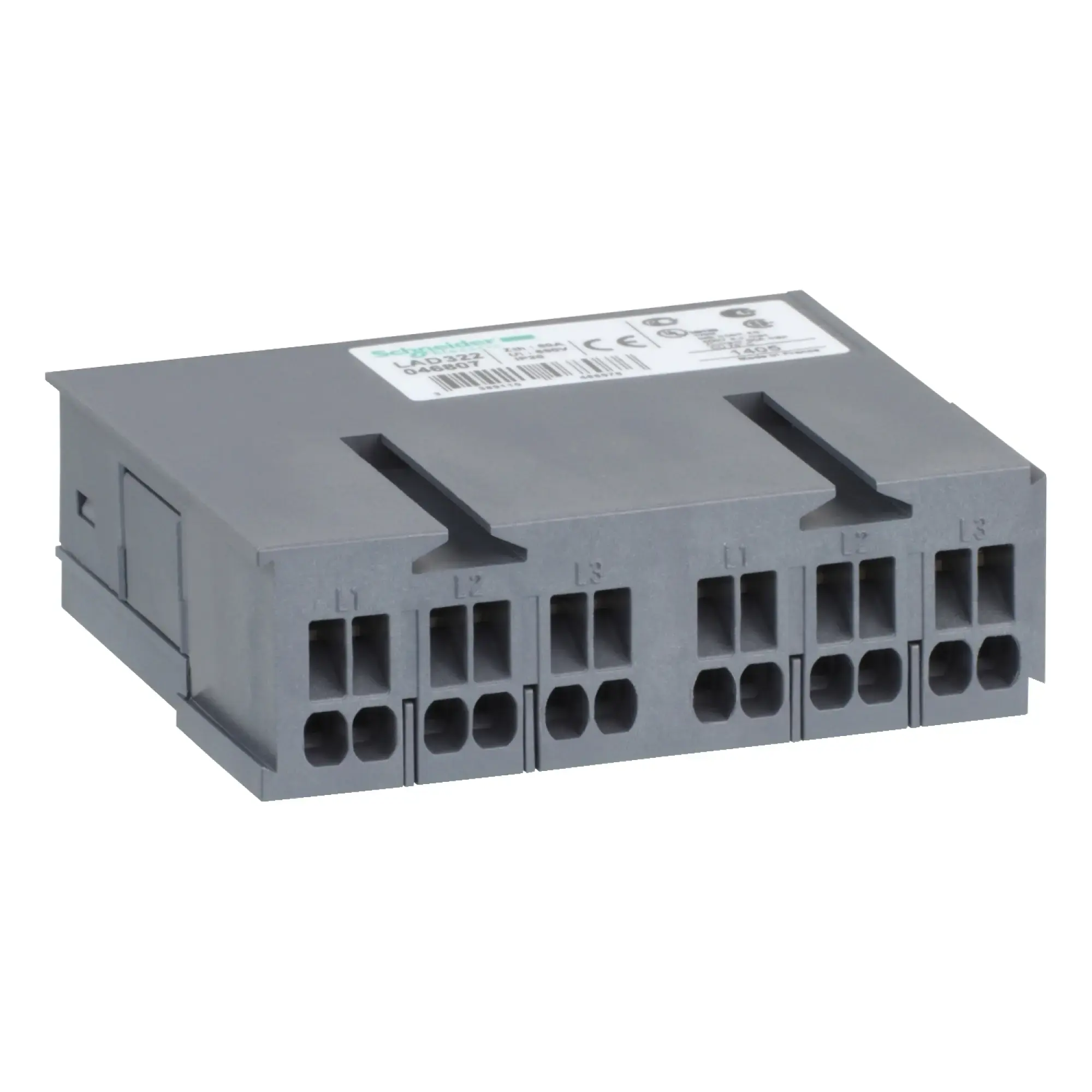 Schneider Electric LAD322 Distribution block, 2 motor outlets (img_002)