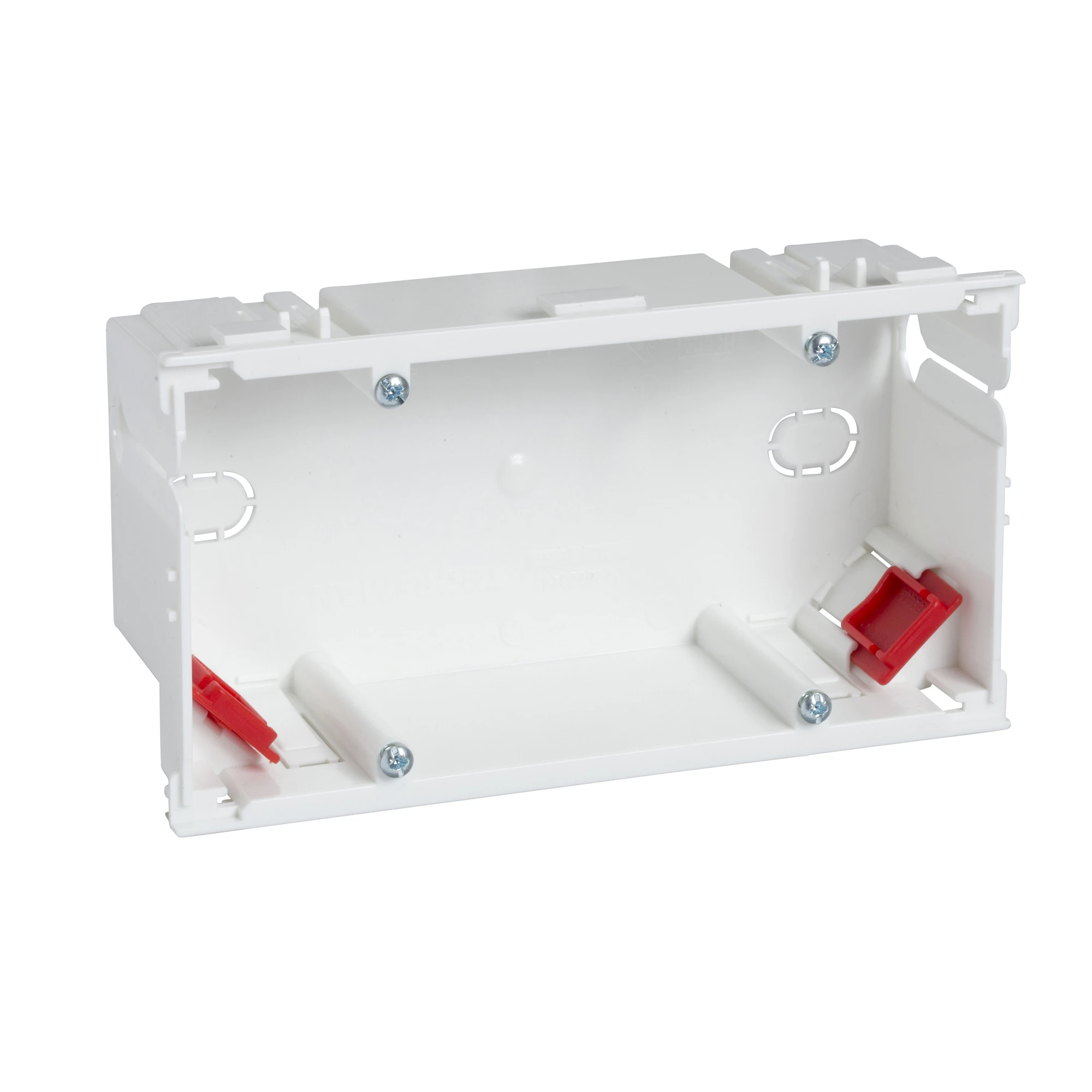 Schneider Electric 5586155 Device mounting box double incl. 2 strain relief c/c 71mm, F80-front opening MOQ=10 MIB-A2 (img_001) Schneider Electric 5586155 Device mounting box double incl. 2 strain relief c/c 71mm, F80-front opening MOQ=10 MIB-A2 (img_001)