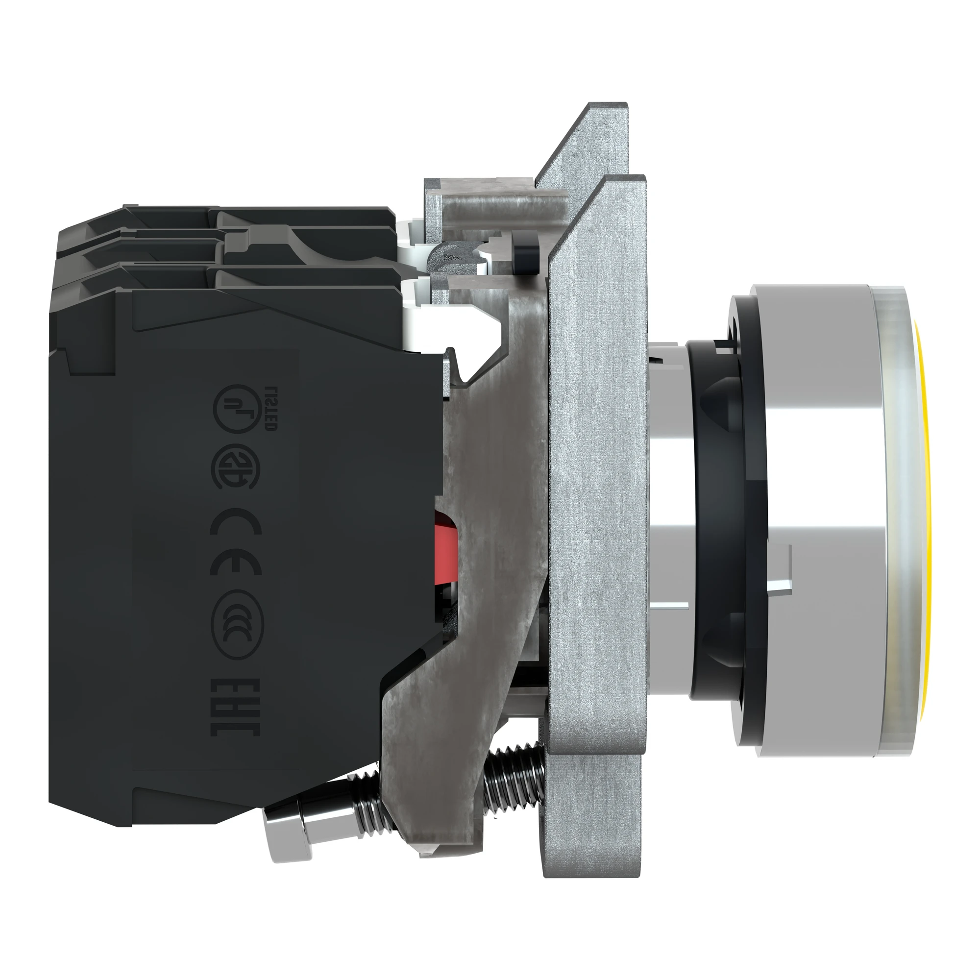 Schneider Electric XB4BW3565 Illuminated pushbutton, Harmony XB4, metal, 22mm, orange, unmarked, incandescent lamp BA9s, smooth dome, 1NC+1NO, 250V (img_003) Schneider Electric XB4BW3565 Illuminated pushbutton, Harmony XB4, metal, 22mm, orange, unmarked, incandescent lamp BA9s, smooth dome, 1NC+1NO, 250V (img_003)