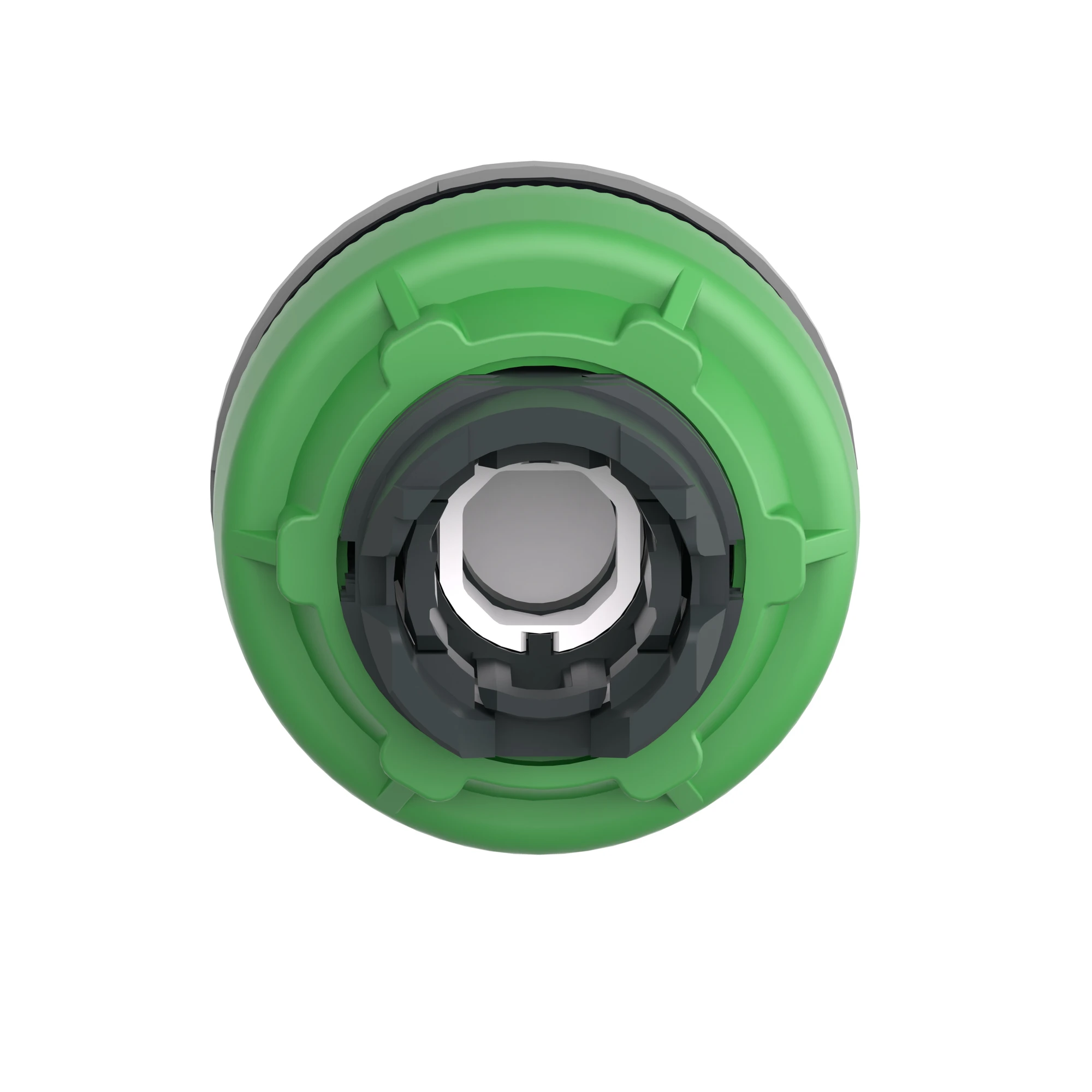 Schneider Electric ZB5FW343C0 Illuminated pushbutton, front element, Harmony XB5F, plastic, 30mm, light gray, red, for universal LED (img_003)