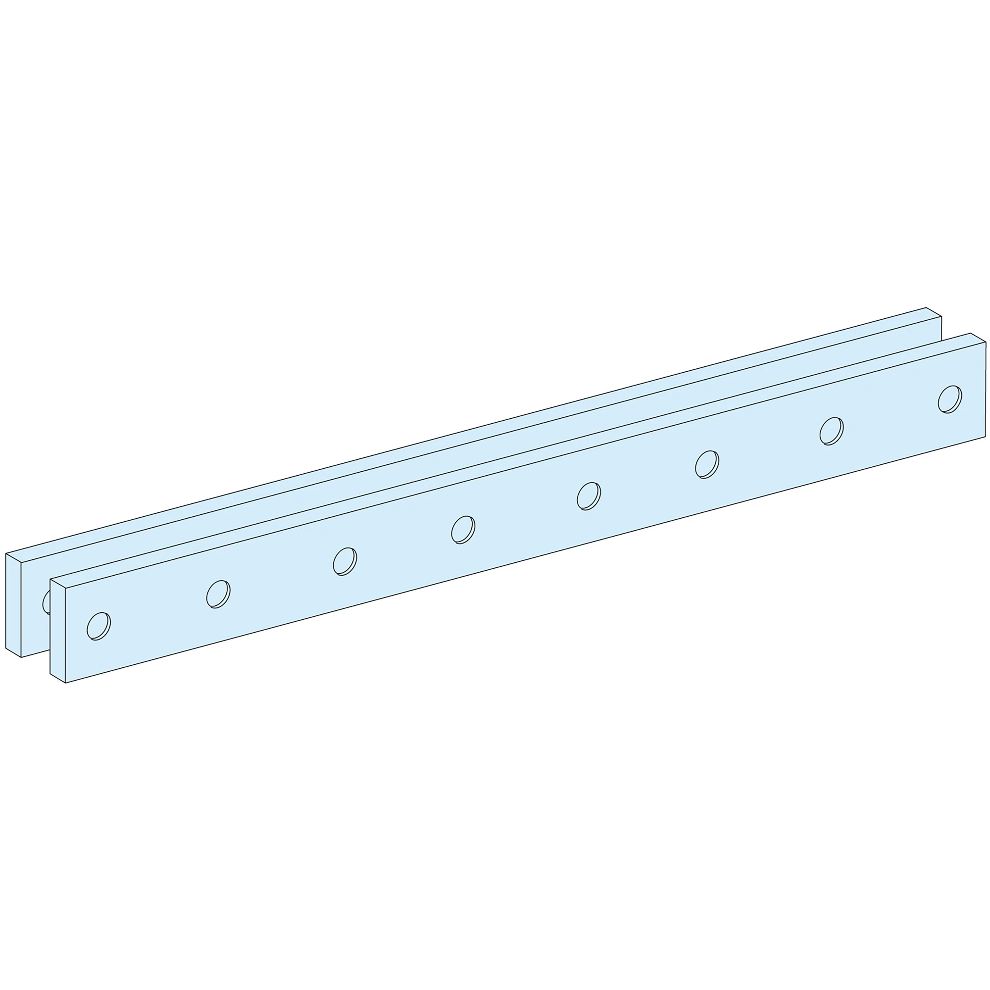 Schneider Electric LVS04690 PrismaSeT-P, Spacer, for flat edge rails, for cabinet width=650mm (img_001) Schneider Electric LVS04690 PrismaSeT-P, Spacer, for flat edge rails, for cabinet width=650mm (img_001)
