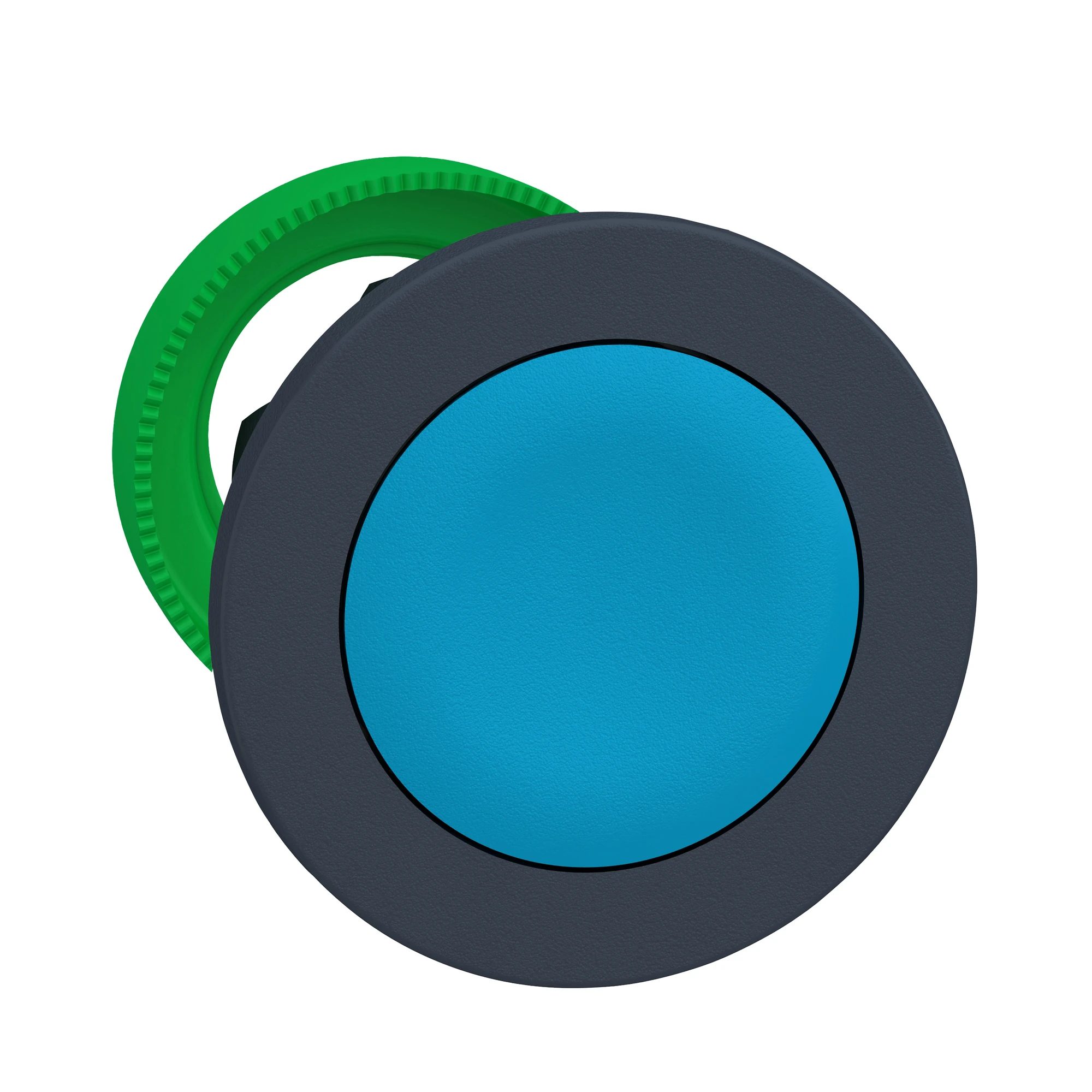 Schneider Electric ZB5FA6 Pushbutton, front element, Harmony XB5F, plastic, 30mm, blue, unmarked, momentary (img_001)