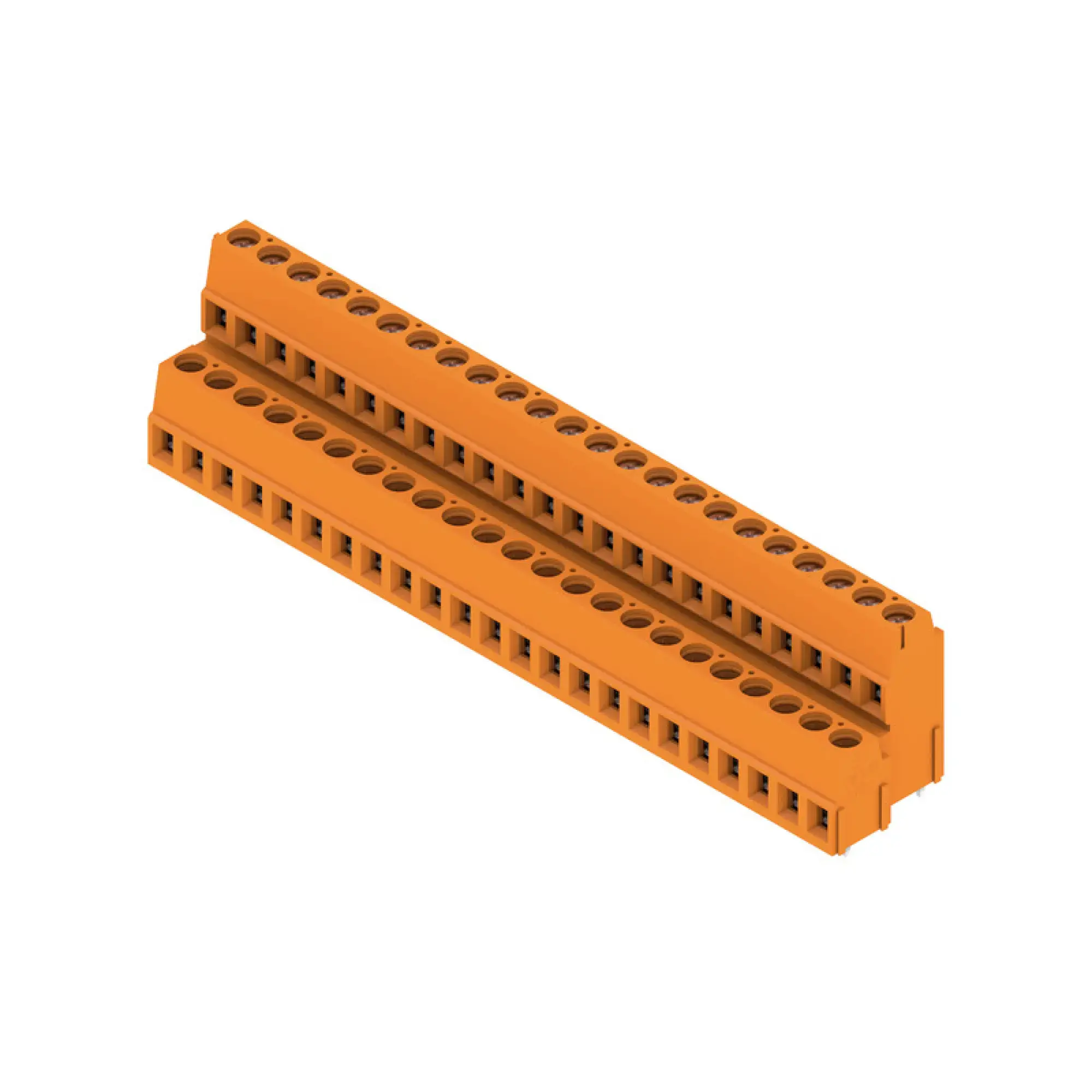 Weidmüller 1769060000 PCB terminal, 320 V, 17.5 A, Pitch in mm: 5.08, 2.5 mm², Number of poles: 46, Clamping yoke connection, THT solder connection, 90°, Box (img_001)