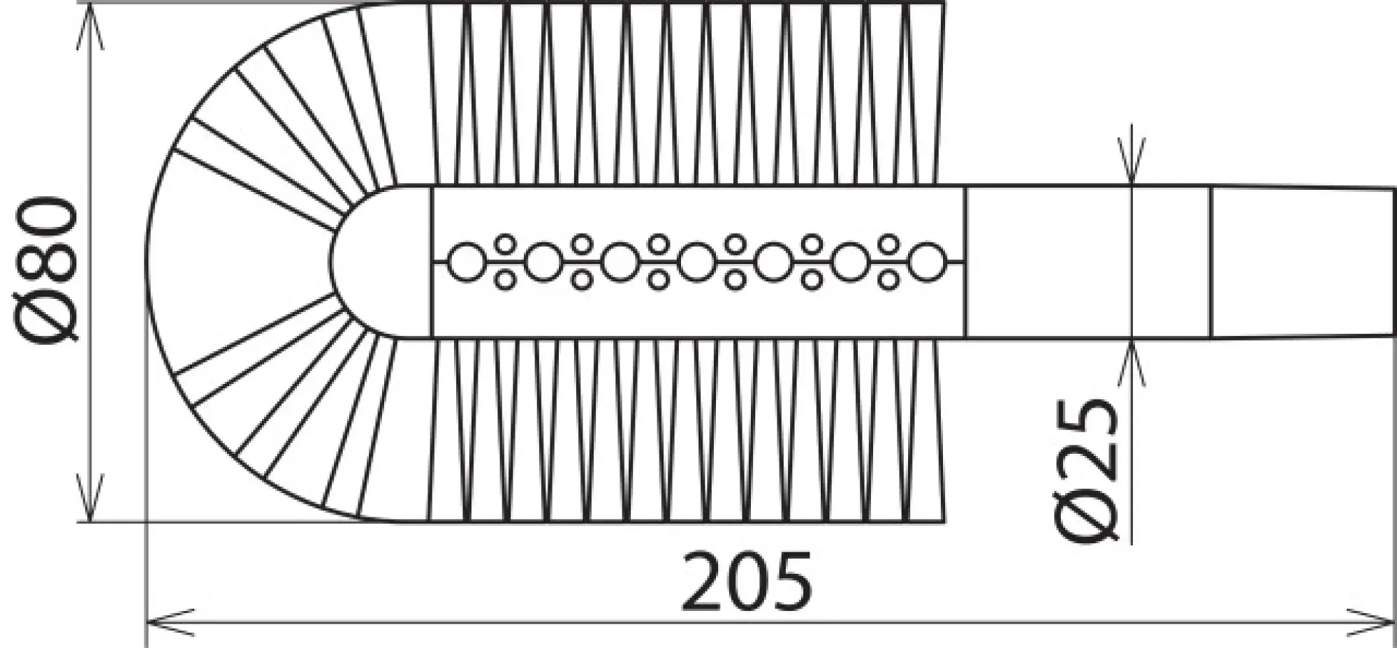 Dehn 785171 Tubular brush f. suction cleaning D 80mm L 240mm f. MS dry cleaning kits -36kV (img_002) Dehn 785171 Tubular brush f. suction cleaning D 80mm L 240mm f. MS dry cleaning kits -36kV (img_002)
