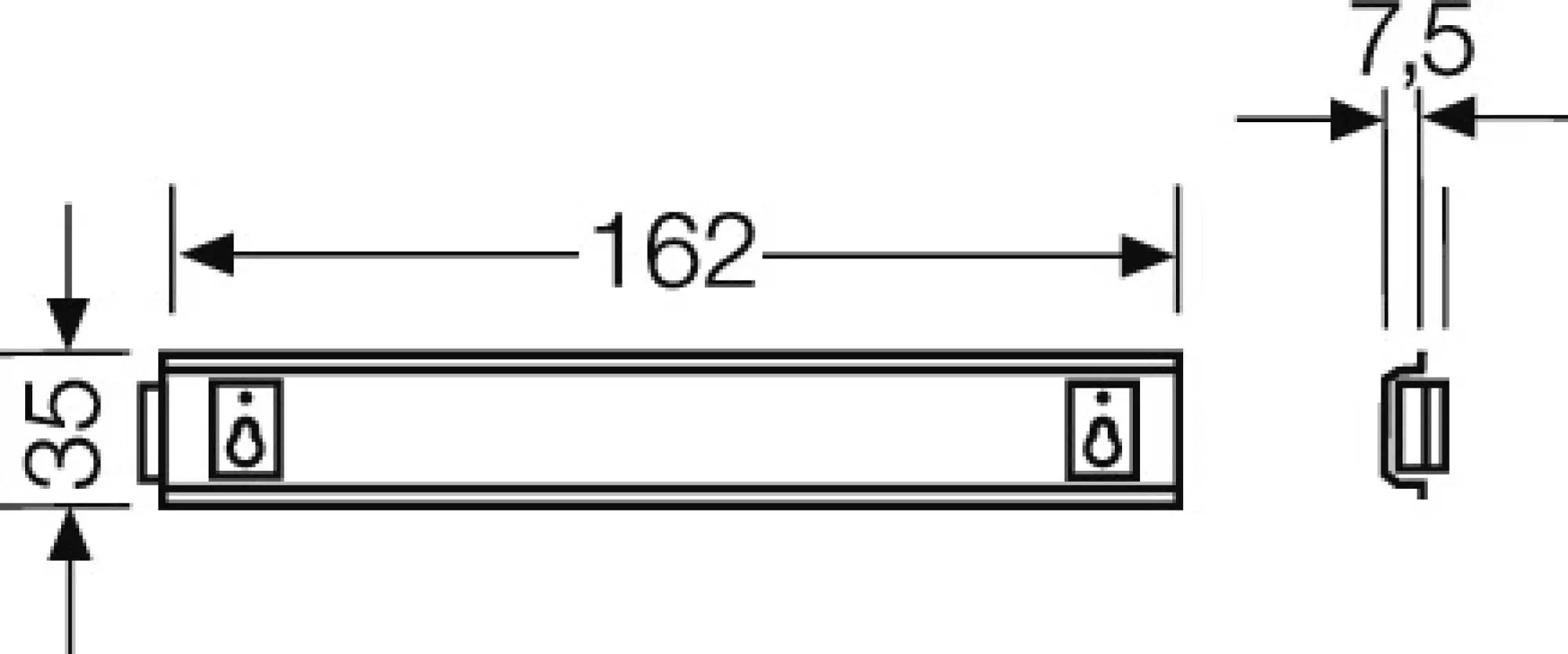 Hensel 3300151 Tragschiene Hutprofil 35 mm, für KG 9003 KG TS 03 (img_003) Hensel 3300151 Tragschiene Hutprofil 35 mm, für KG 9003 KG TS 03 (img_003)