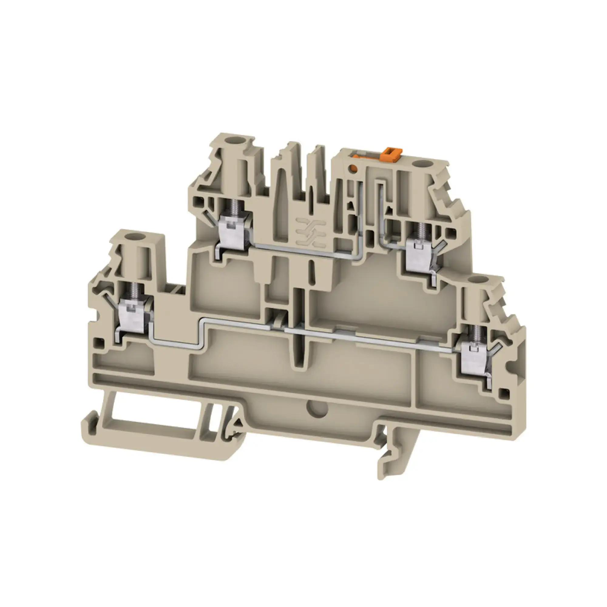 Weidmüller 2893690000 Test-disconnect terminal, Screw connection, dark beige, 4 mm², 28 A, 500 V, Number of connections: 4, Number of levels: 2 (img_001) Weidmüller 2893690000 Test-disconnect terminal, Screw connection, dark beige, 4 mm², 28 A, 500 V, Number of connections: 4, Number of levels: 2 (img_001)