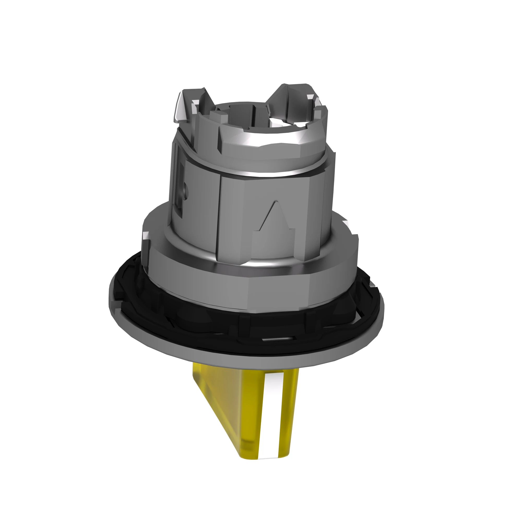 Schneider Electric ZB4FK1783 Illuminated selector switch, front element, Harmony XB4F, metal, 30mm, yellow, for universal LED, 3 positions, momentary left (img_008)
