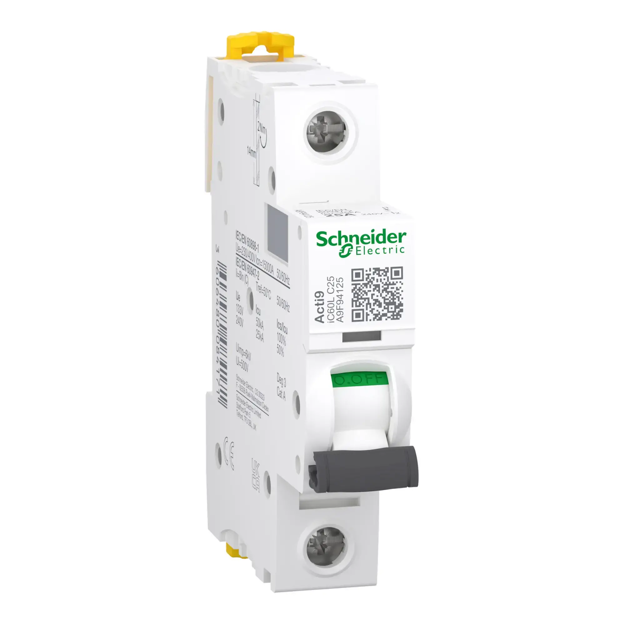 Schneider Electric A9F94125 Circuit breaker iC60L, 1P, 25A, C-characteristic, 25kA (img_005)