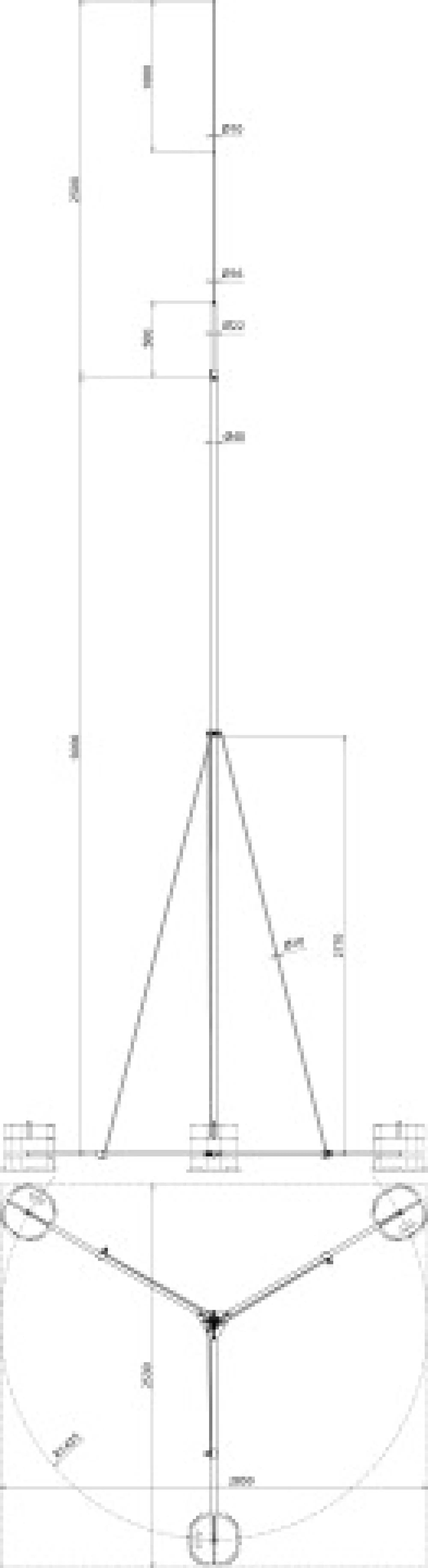 Dehn 105750 Air-term. rod D 40/22/16/10mm Al L 7500mm w. hinged tripod St/tZn -KIT- (img_002) Dehn 105750 Air-term. rod D 40/22/16/10mm Al L 7500mm w. hinged tripod St/tZn -KIT- (img_002)