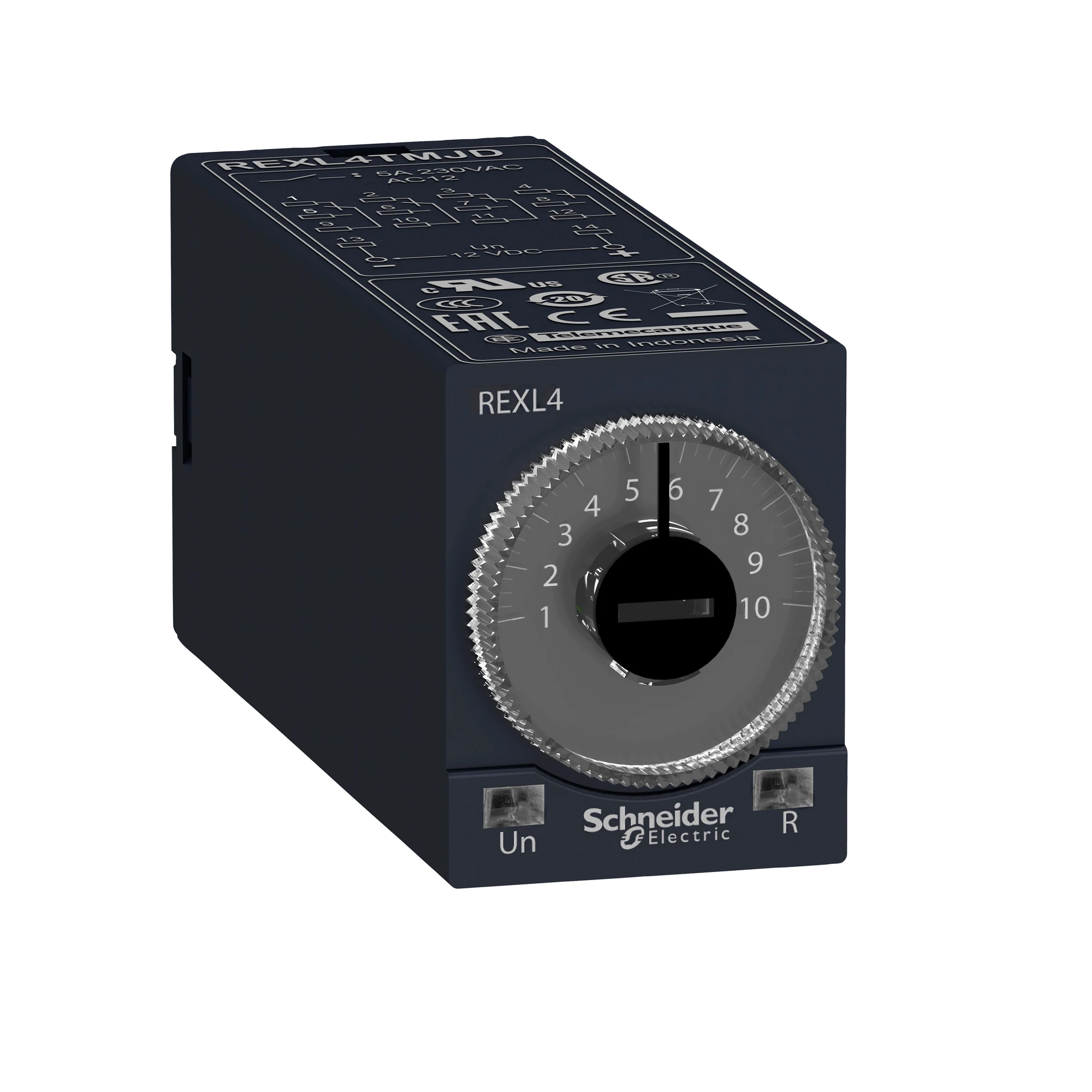 Schneider Electric REXL4TMB7 Delayed response time relay, 0.1 s - 100 h, 24 VAC, 4 W, plug-in (img_001)
