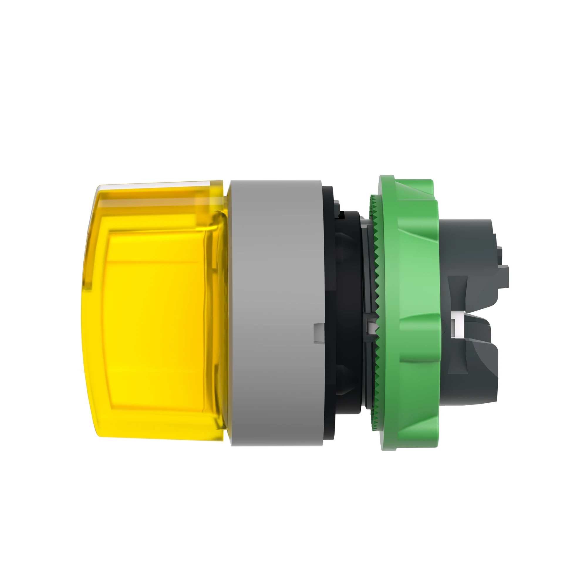 Schneider Electric ZB5AK1783C0 Illuminated Selector Switch, Front Element, Harmony XB5, Plastic, 22mm, Yellow, for Universal LED, 3 Positions, Left Momentary (img_007)