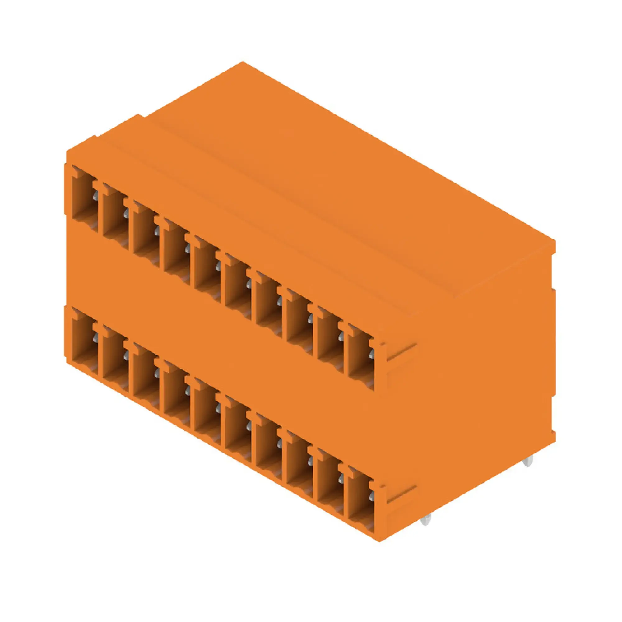 Weidmüller 1972870000 PCB connector (board connection), 160 V, 17.5 A, Pitch in mm: 3.81, Number of poles: 20, THT solder connection, Box (img_001)