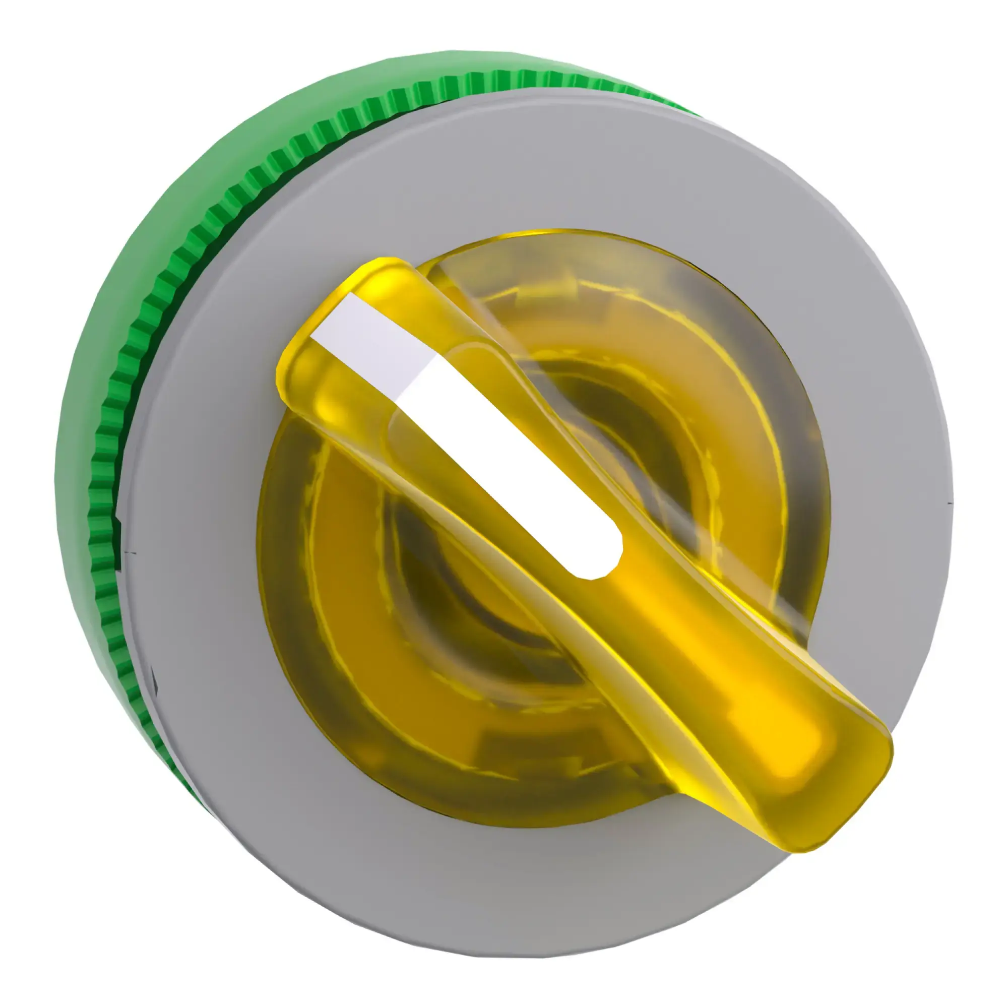 Schneider Electric ZB5FK1483C0 Illuminated selector switch, front element, Harmony XB5F, plastic, 30mm, yellow, for universal LED, 2 positions, momentary (img_008)