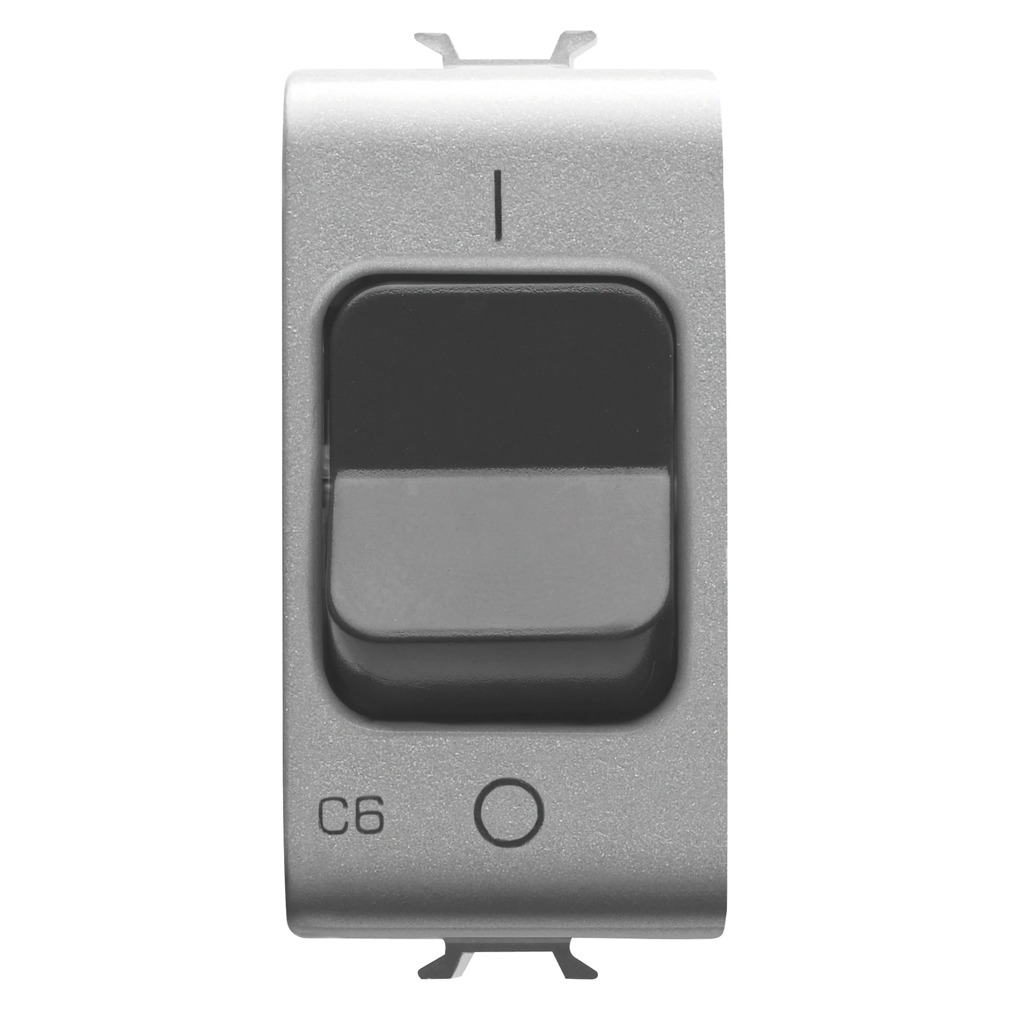 GEWISS GW14461 MINIATURE CIRCUIT BREAKER - C CHARACTERISTIC - 1P 6A 230Vac - 1 MODULE - TITANIUM - CHORUSMART (img_001)