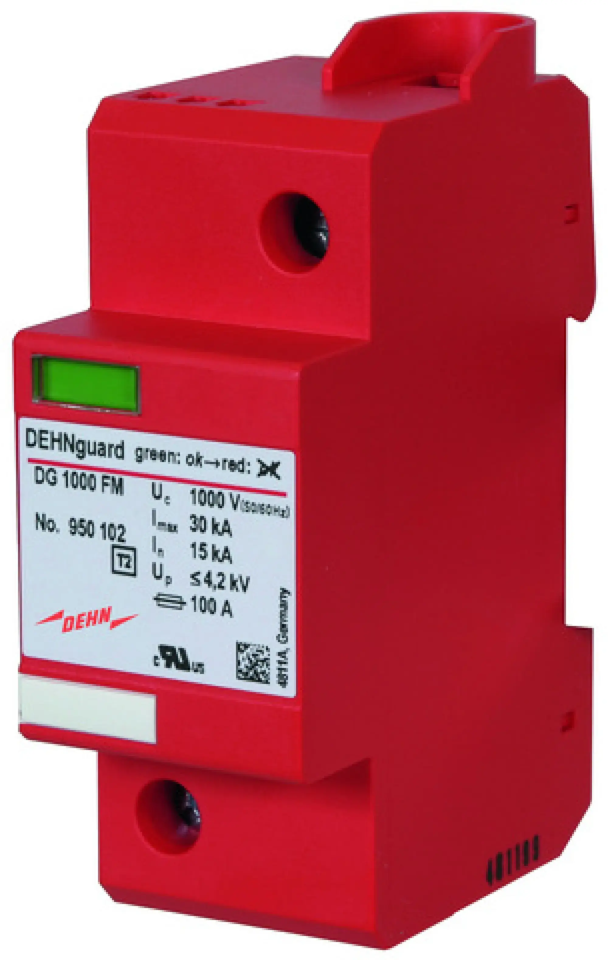 Dehn 950102 Surge arrester Type 2 DEHNguard 1-pole Uc 1000V AC (img_001)