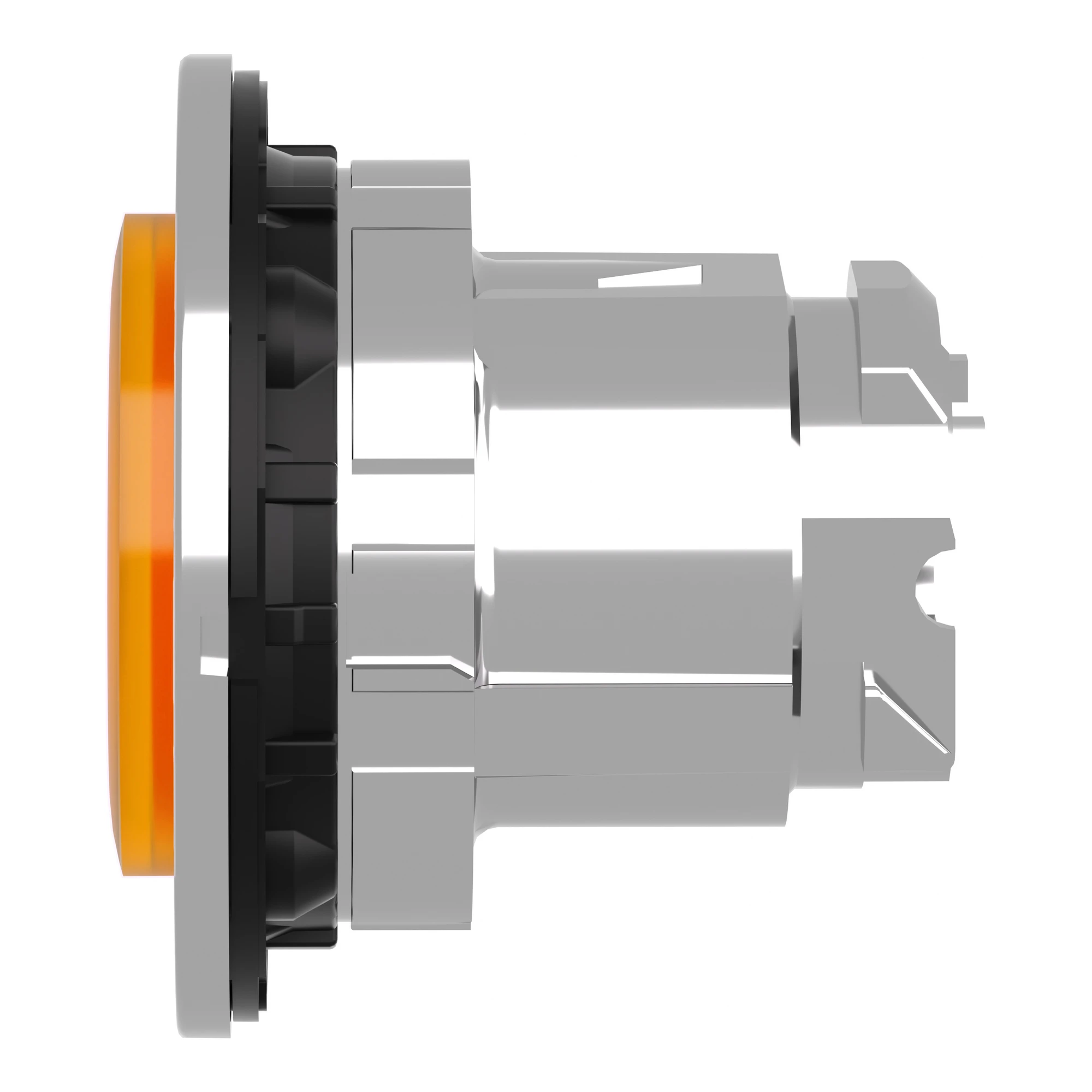Schneider Electric ZB4FH53 Illuminated pushbutton, front element, Harmony XB4F, metal, 30mm, orange, protruding, for universal LED, latching (img_006)