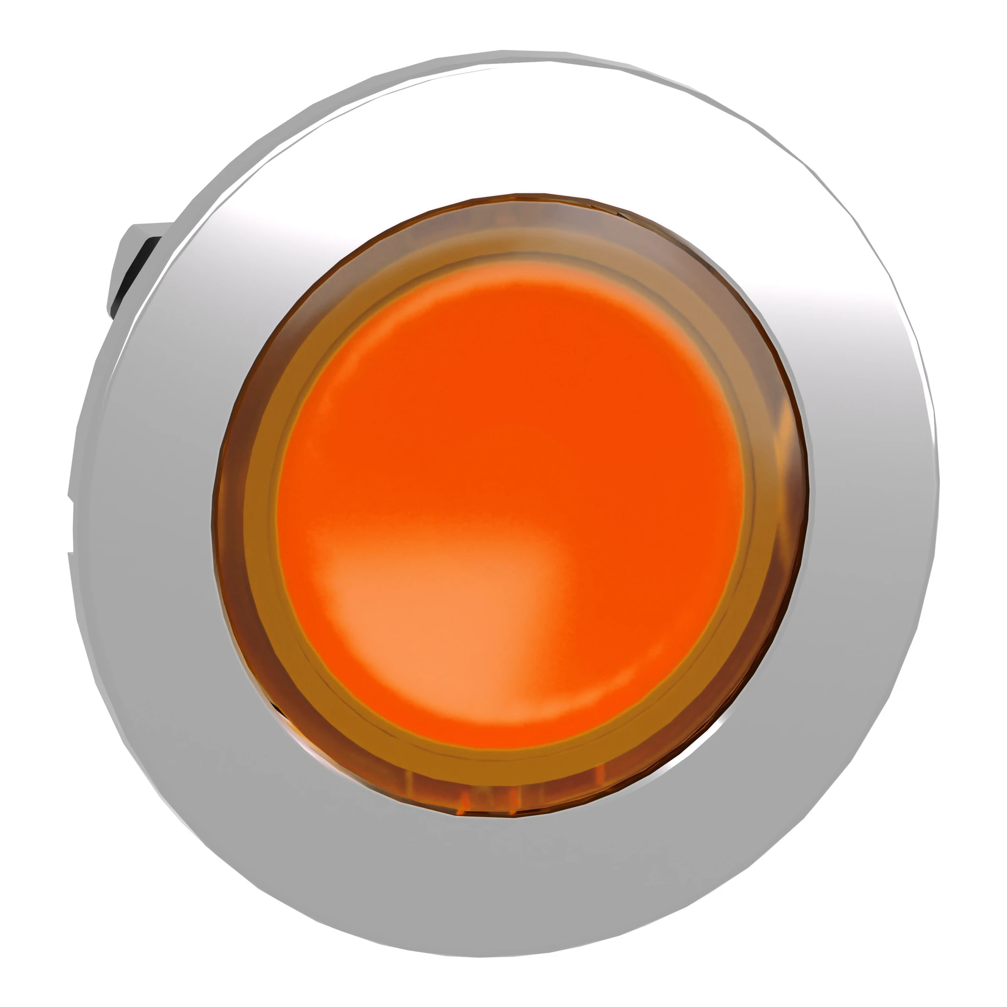 Schneider Electric ZB4FV053 Pilot light, front element, Harmony XB4F, metal, 30mm, orange, for universal LED, smooth dome (img_001)