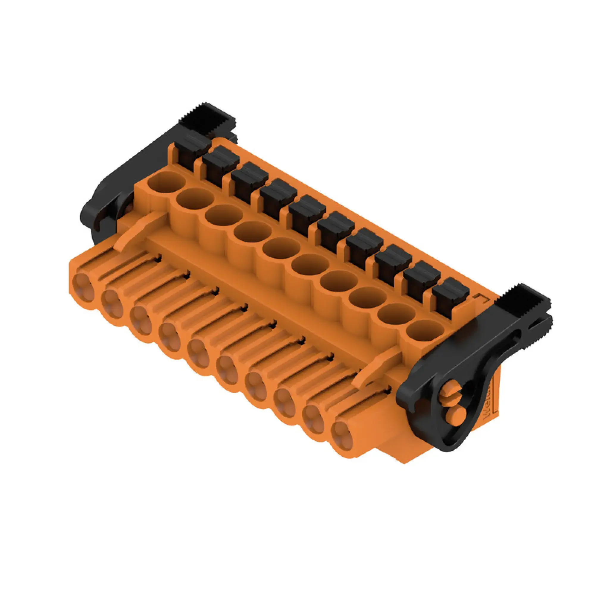 Weidmüller 1980950000 PCB connector (wire connection), 320 V, 24 A, Pitch in mm: 5.00, 3.31 mm², Number of poles: 10, PUSH IN with actuator, Box (img_001)