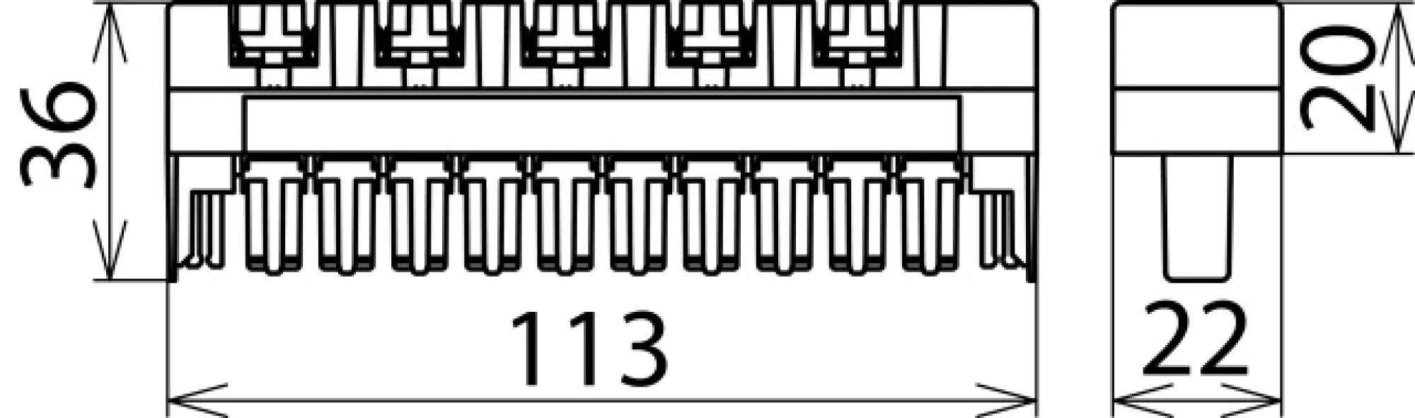 Dehn 907499 SPD block for gas discharge tube DEHNrapid LSA 10 pairs (img_002)
