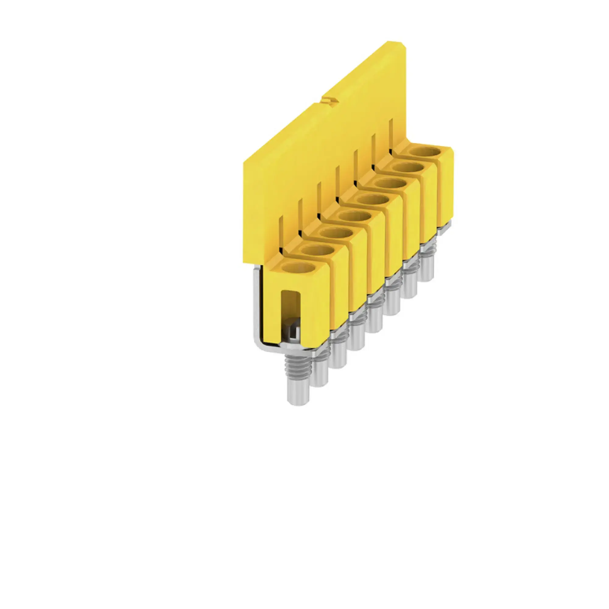 Weidmüller 1054260000 Cross-connector (terminal), when screwed in, yellow, 32 A, Number of poles: 8, Pitch in mm: 5.10, Insulated: Yes, Width: 7 mm (img_001) Weidmüller 1054260000 Cross-connector (terminal), when screwed in, yellow, 32 A, Number of poles: 8, Pitch in mm: 5.10, Insulated: Yes, Width: 7 mm (img_001)