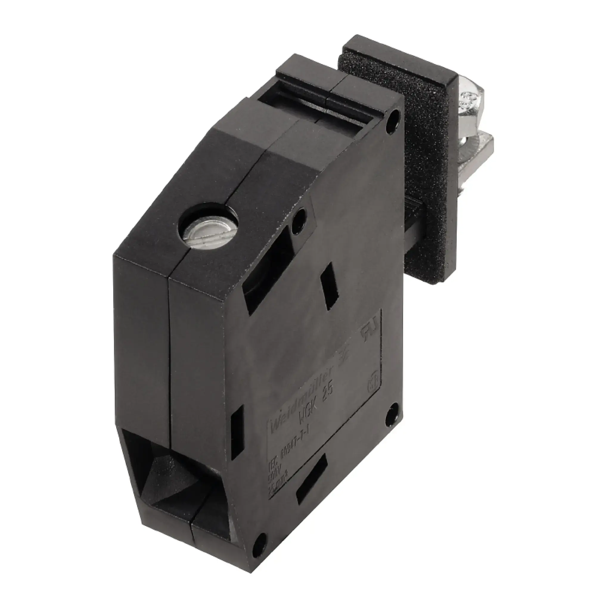 Weidmüller 2717110000 Feed-through terminal, 690 V, 101 A, Width: 45.3 mm, 35 mm², Cable lug: ring cable / spade lug, Box (img_001)