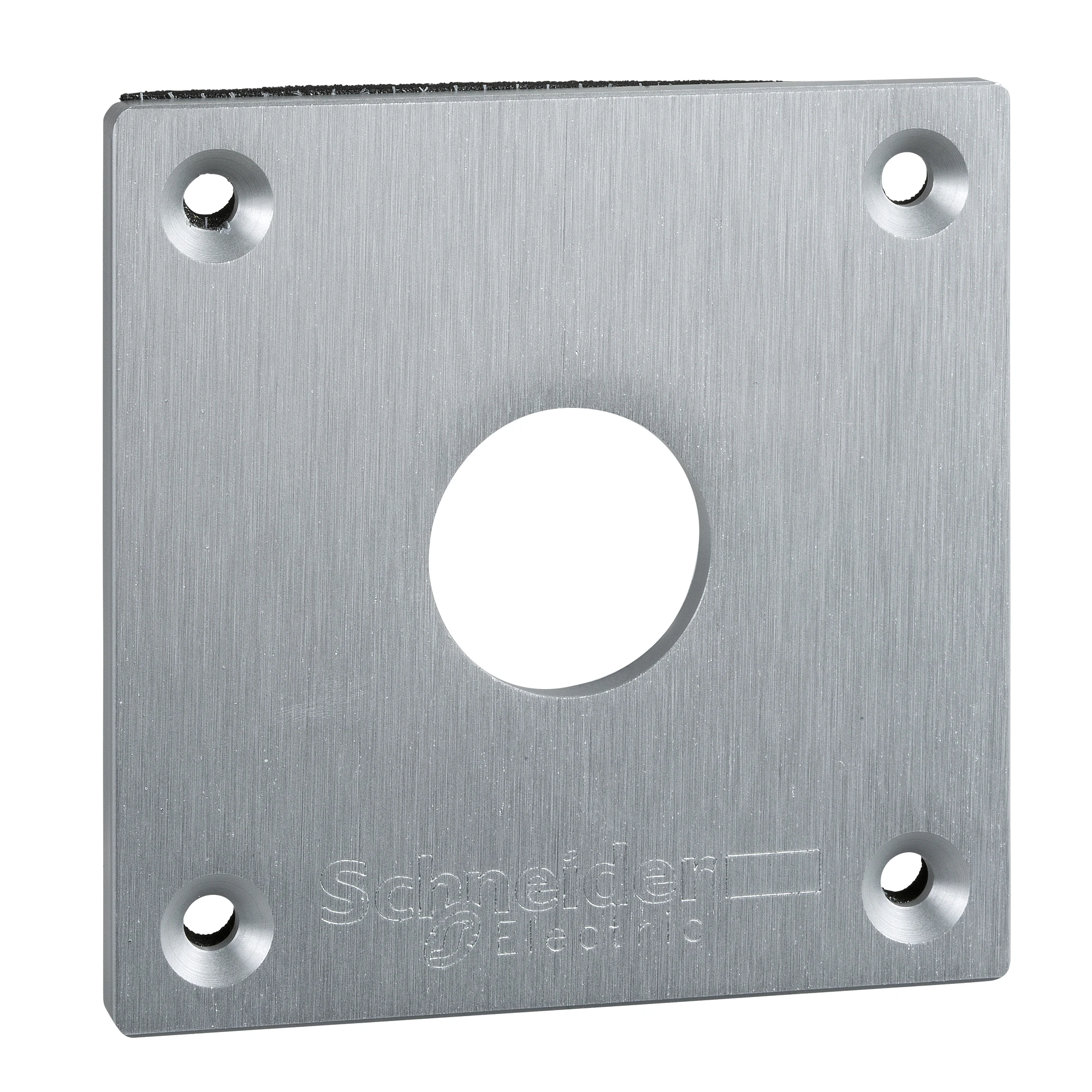 Schneider Electric XAPE301 Mounting plate, XAP-E, metal, 1 hole (img_001) Schneider Electric XAPE301 Mounting plate, XAP-E, metal, 1 hole (img_001)
