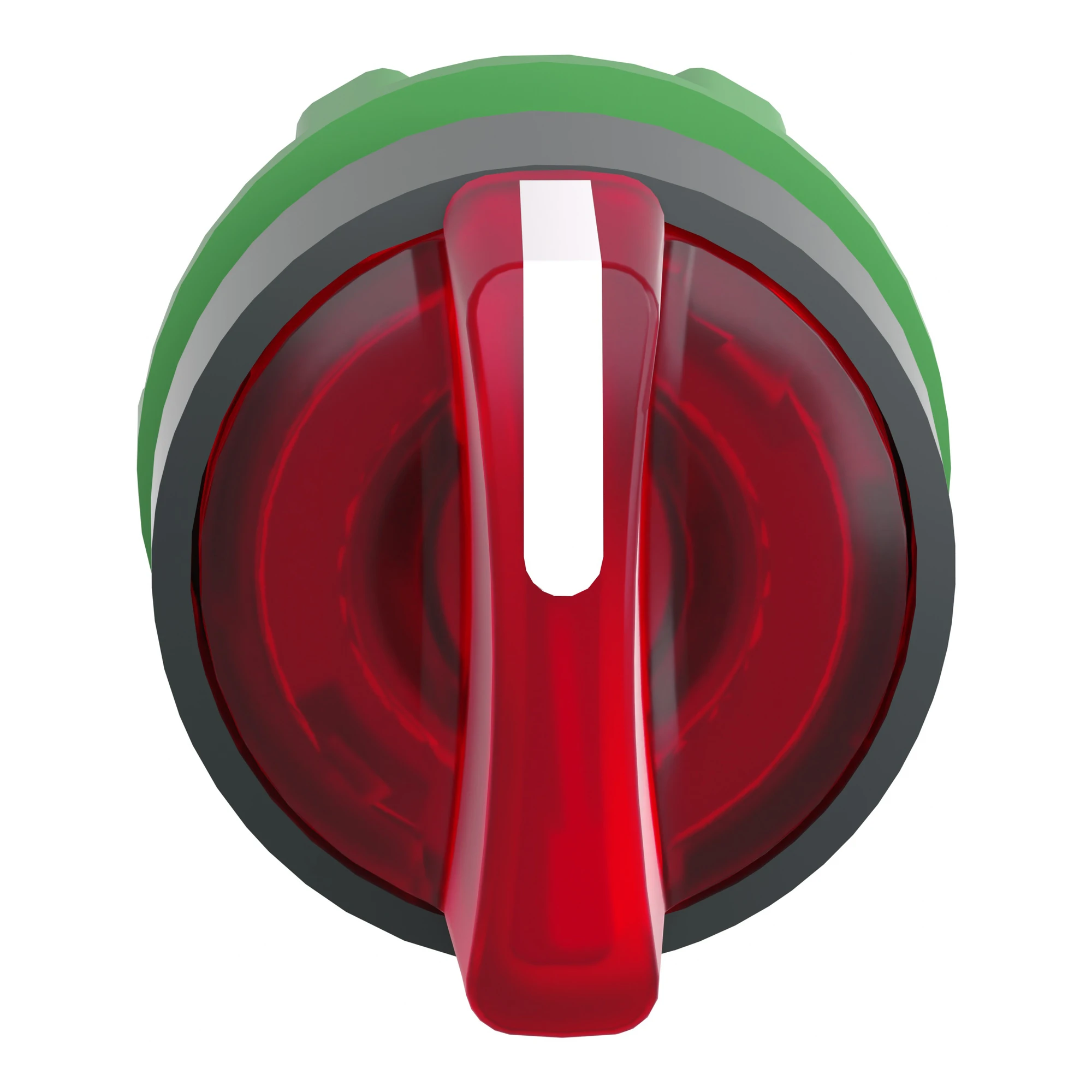 Schneider Electric ZB5AK1543 Illuminated selector switch, front element, Harmony XB5, plastic, 22mm, red, for universal LED, 3 positions, center detent (img_003)