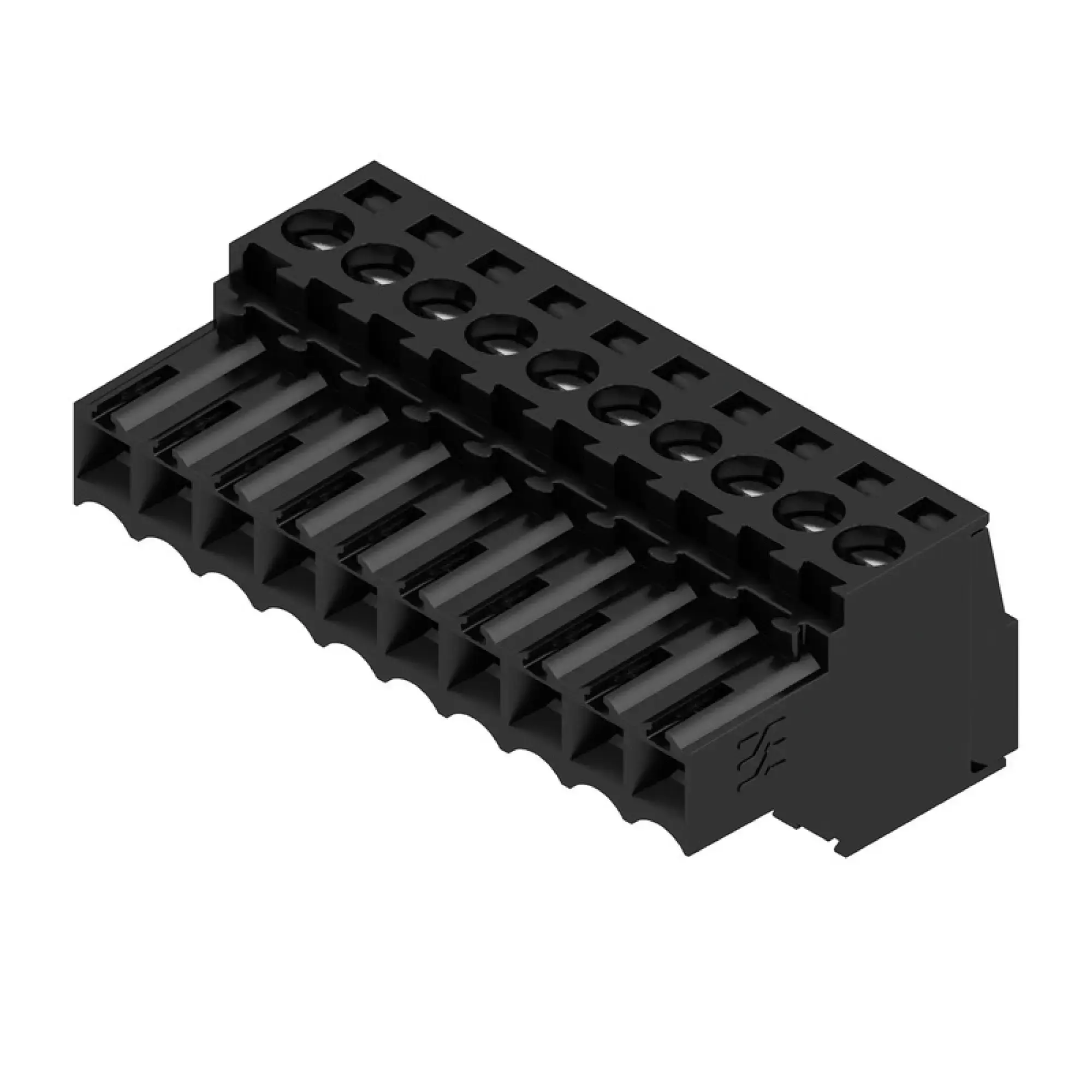 Weidmüller 1610200000 PCB connector (wire connection), 160 V, 17 A, Pitch in mm: 3.50, 1.5 mm², Number of poles: 10, Clamping yoke connection, Box (img_001)