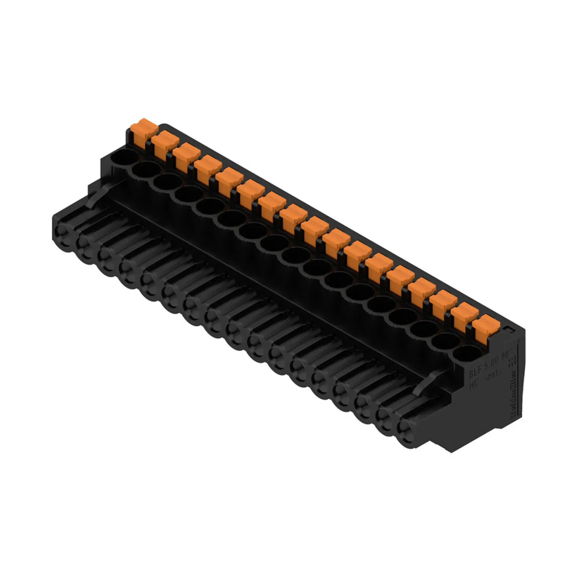 Weidmüller 1979420000 PCB connector (wire connection), 320 V, 24 A, Pitch in mm: 5.00, 3.31 mm², Number of poles: 17, PUSH IN with actuator, Box (img_001)