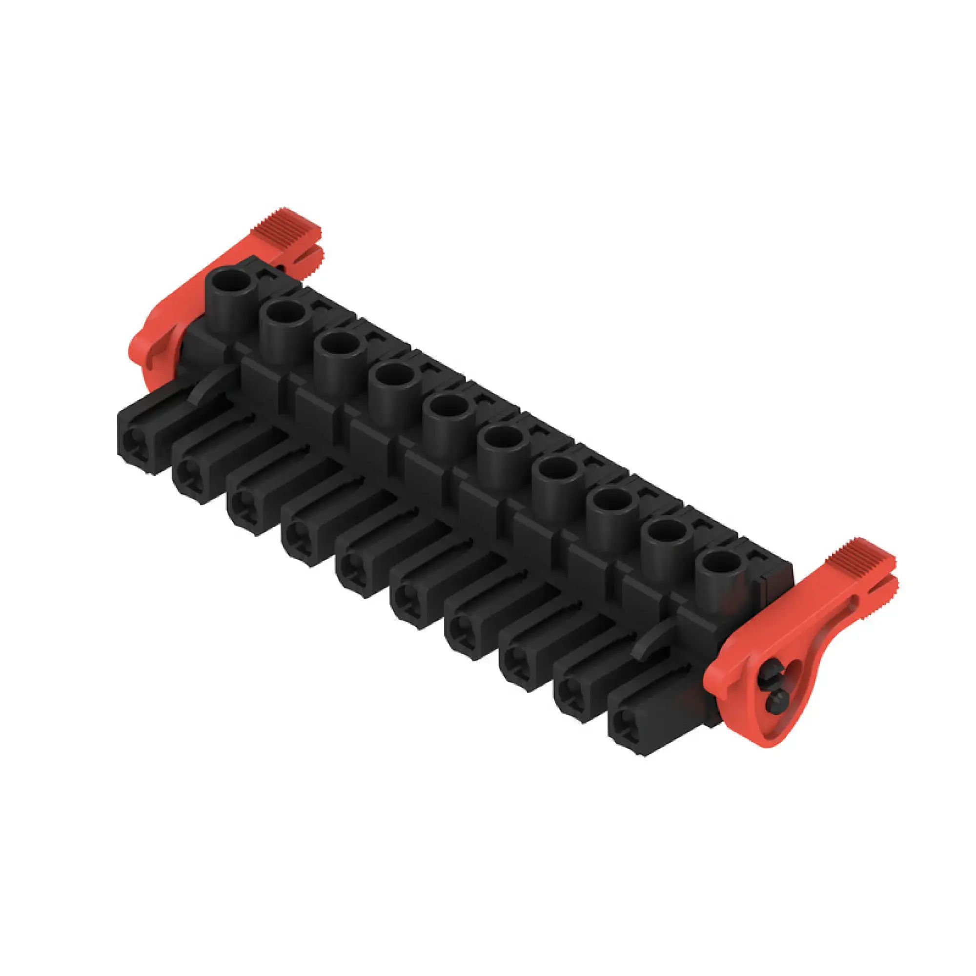 Weidmüller 1165000000 PCB connector (wire connection), 500 V, 29 A, Pitch in mm: 7.62, 4 mm², Number of poles: 10, Clamping yoke connection, Box (img_001)